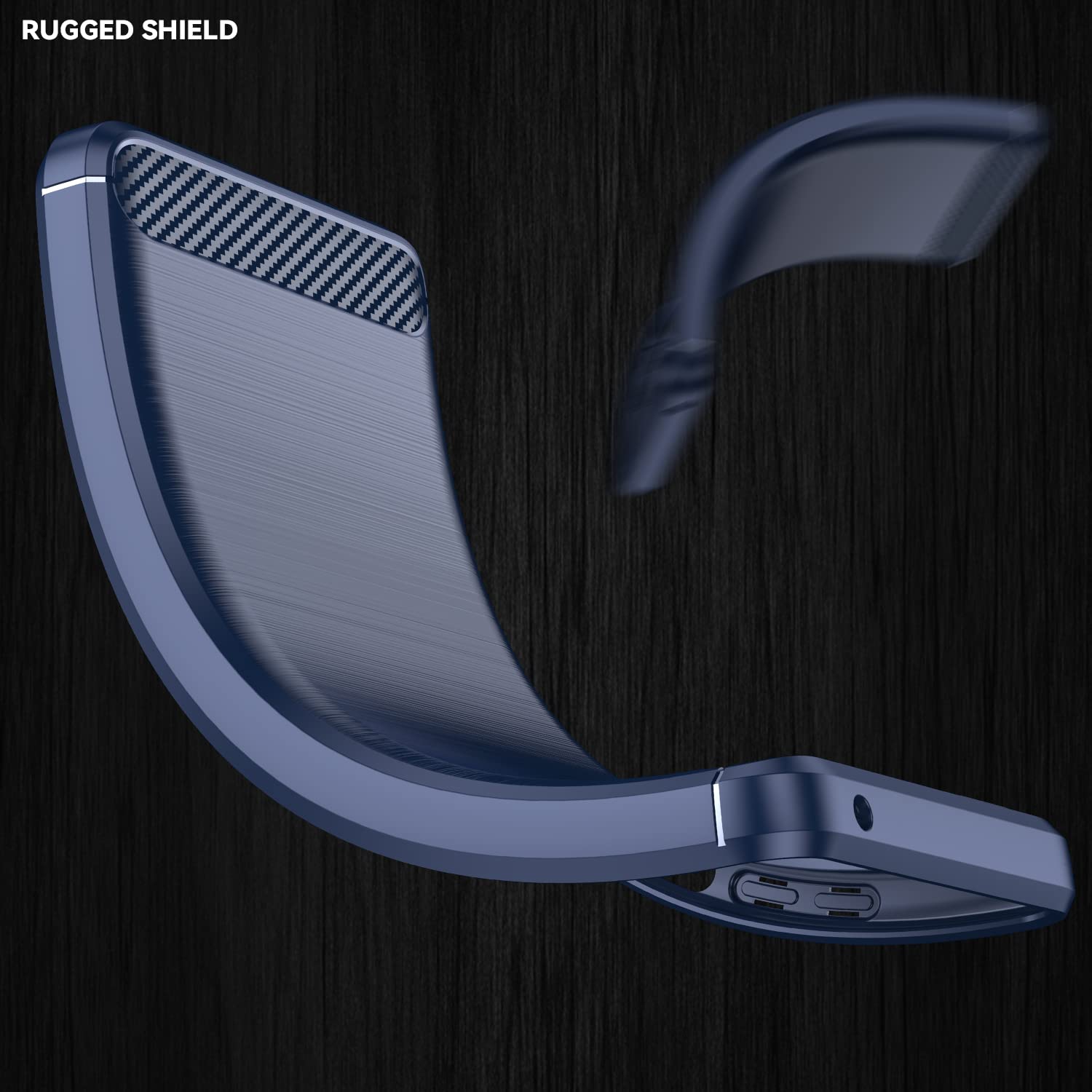 Folmeikat for Google Pixel 7 Pro Case Shock-Absorption Flexible TPU Rubber Protective Cell Phone Cover for Google Pixel 7 Pro 2022 6.7" Blue