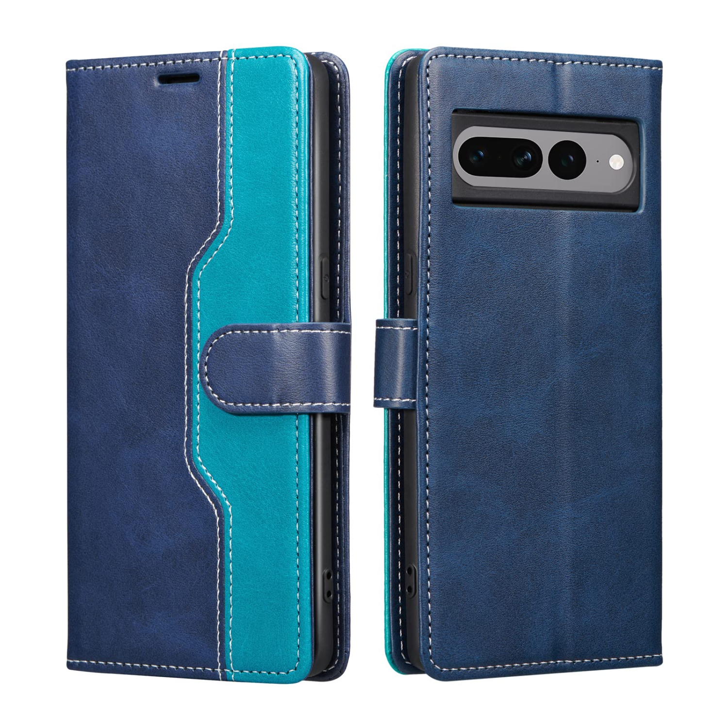 XIZYO Wallet Case for Google Pixel 7 Pro PU Leather Case for Men Women Flip Case with Card Holder Kickstand Magnetic Shockproof Protective Cover for