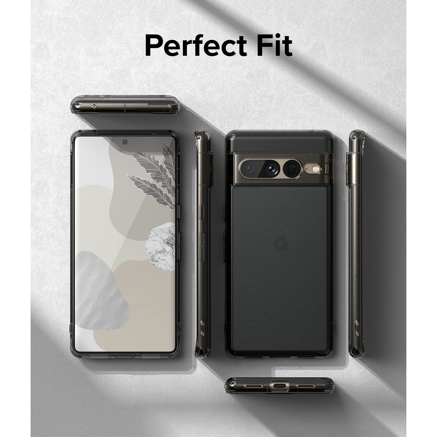 Fusion Anti-Fingerprint Technology Compatible with Google Pixel 7 Pro Case 5G, Protective Sturdy Back Shockproof TPU Bumper Smudge Proof Cover for