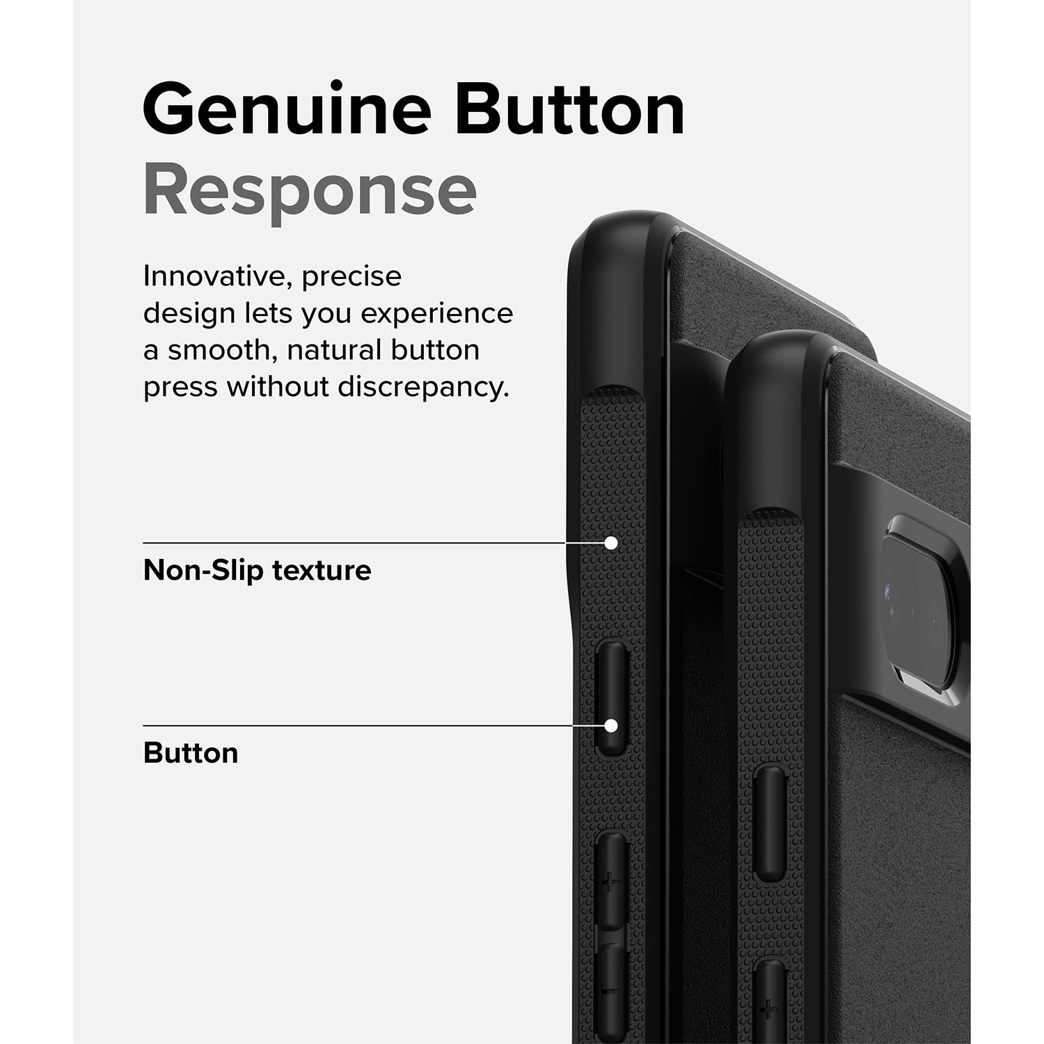 Onyx Anti-Fingerprint Technology Compatible with Google Pixel 7 Case 5G, Shockproof Rugged Heavy Duty Non-Slip Flexible Smudge Proof Cover - Black