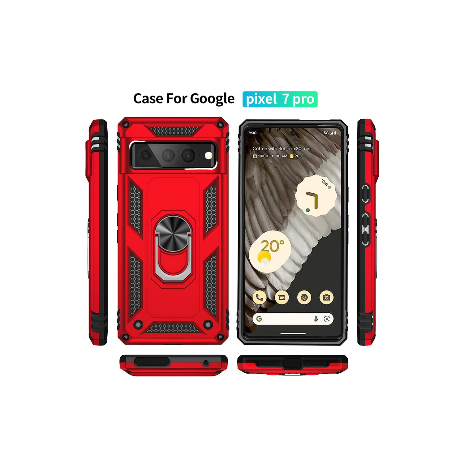 for Google Pixel 7 Pro Case, Pixel 7 Pro Case, Military Grade Protective Cases with Ring for Google Pixel 7 Pro