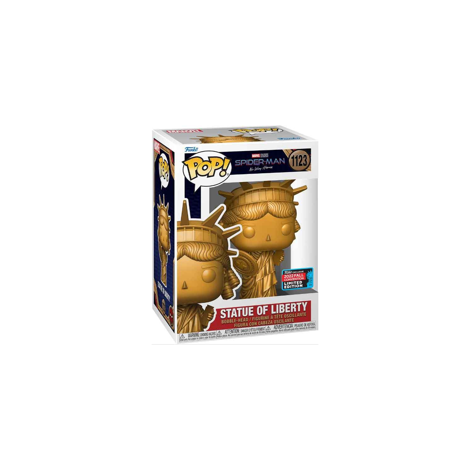 Figurine articulée Pop Marvel Spider-Man No Way Home de 3.75 po exclusive - Statue de la Liberté no 1123