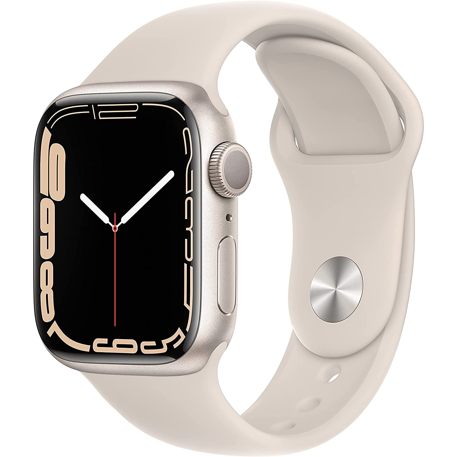 Remis à neuf Apple Watch Series 7 (GPS, 45 mm) Boîtier en aluminium Starlight avec bracelet sport Starlight