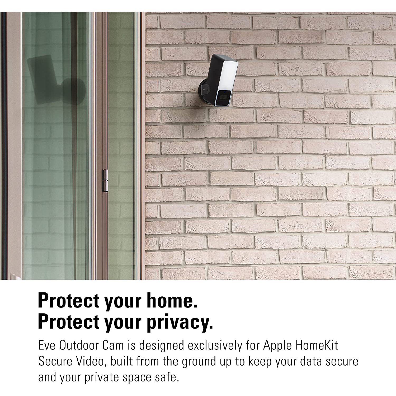 Eve Outdoor Cam 1080p Secure Floodlight Camera with Night Vision