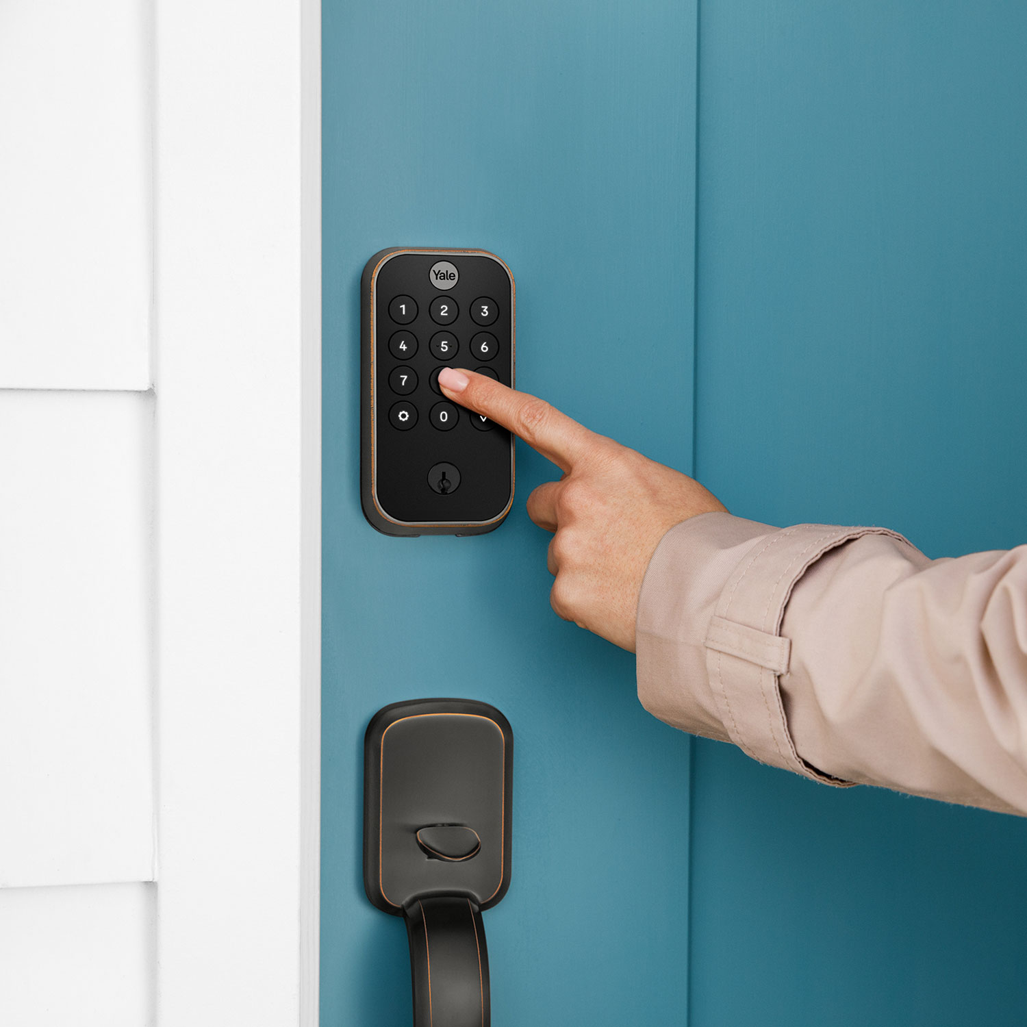 Serrure intelligente Wi-Fi Assure Lock 2 avec clé de Yale - Bronze huilé