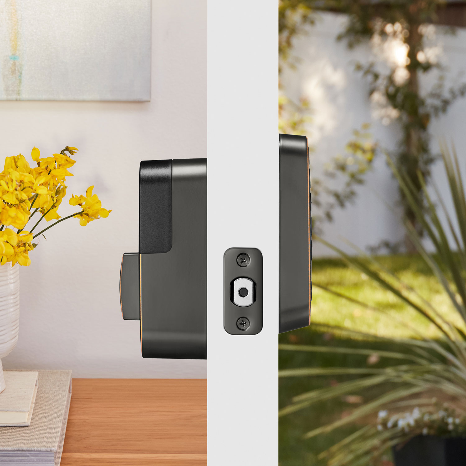Serrure intelligente Wi-Fi Assure Lock 2 avec clé de Yale - Bronze huilé