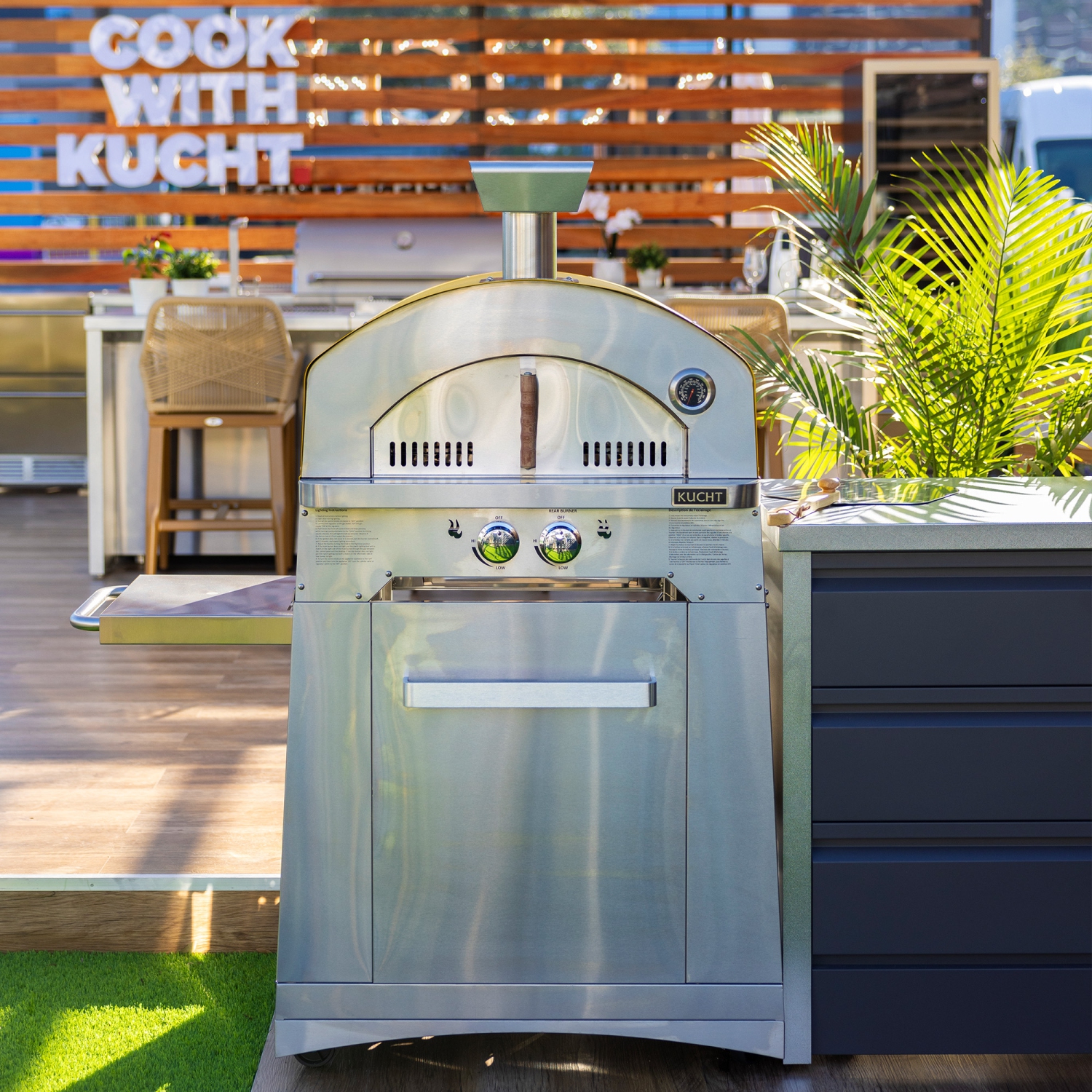 KUCHT Professional Movable Outdoor Cart for Napoli Pizza Oven