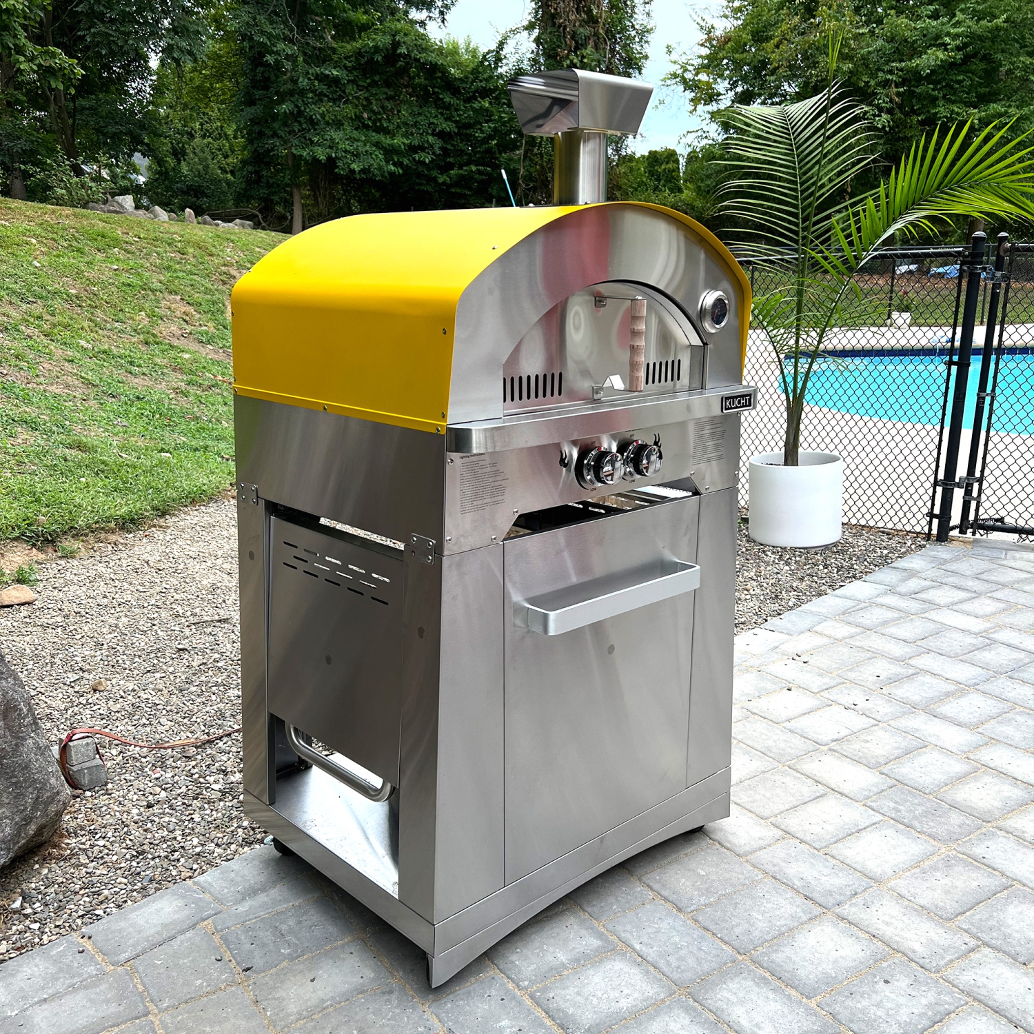 KUCHT Professional Movable Outdoor Cart for Napoli Pizza Oven