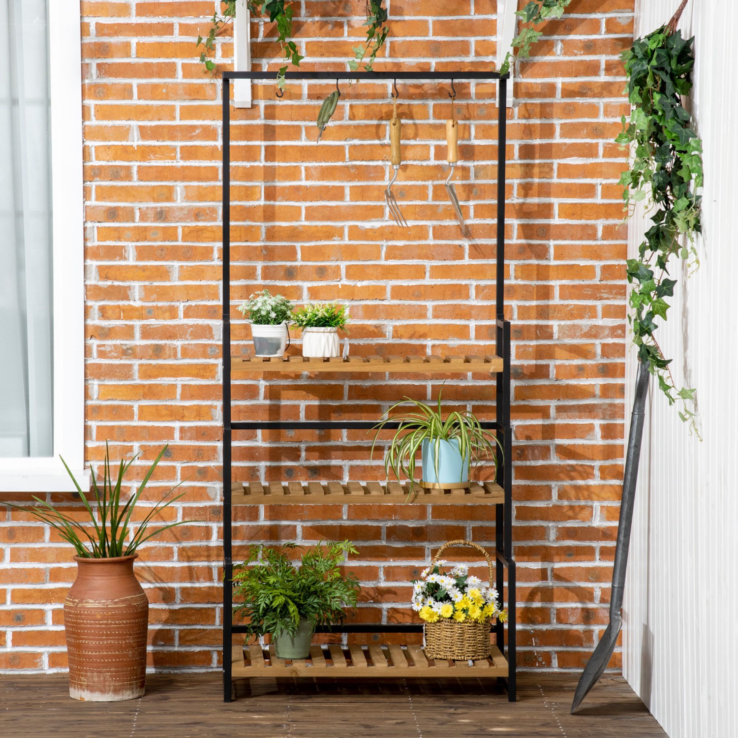 Fabriquer une étagère à plantes pour un balcon étroit - Vertu