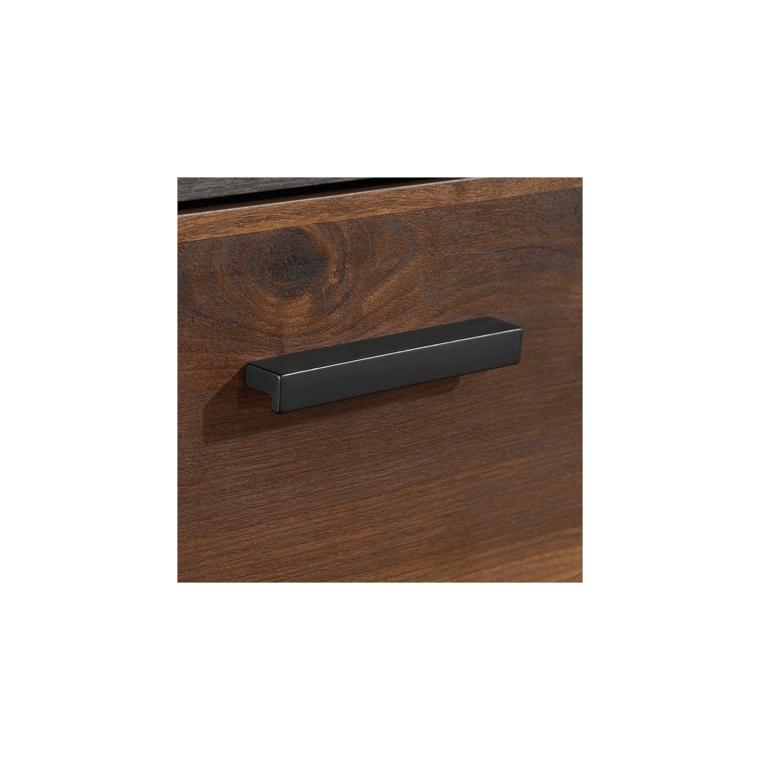 Sauder Canton Lane Engineered Wood/Metal Lateral File in Brew Oak