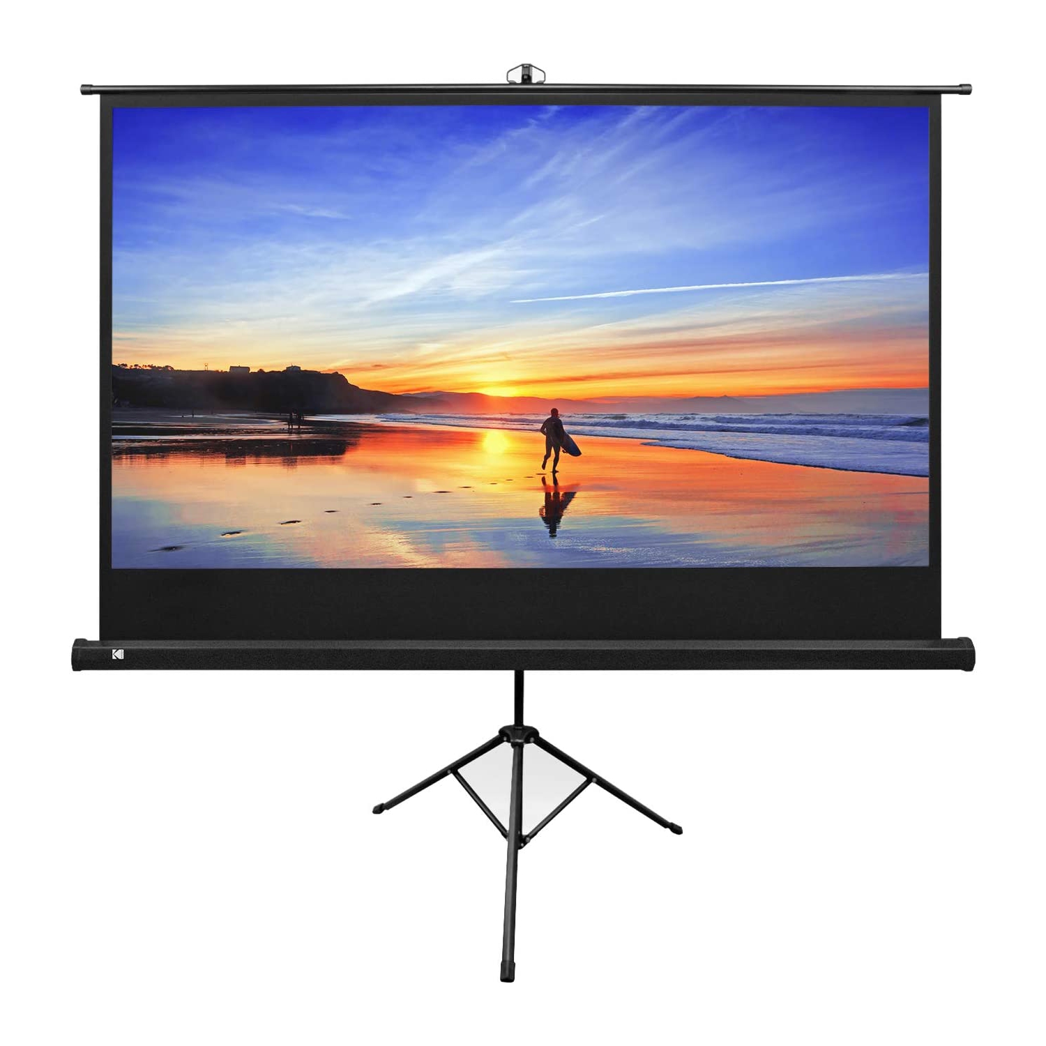 Kodak 80" Portable Projector Screen with Tripod Stand & Lightweight Carry Bag