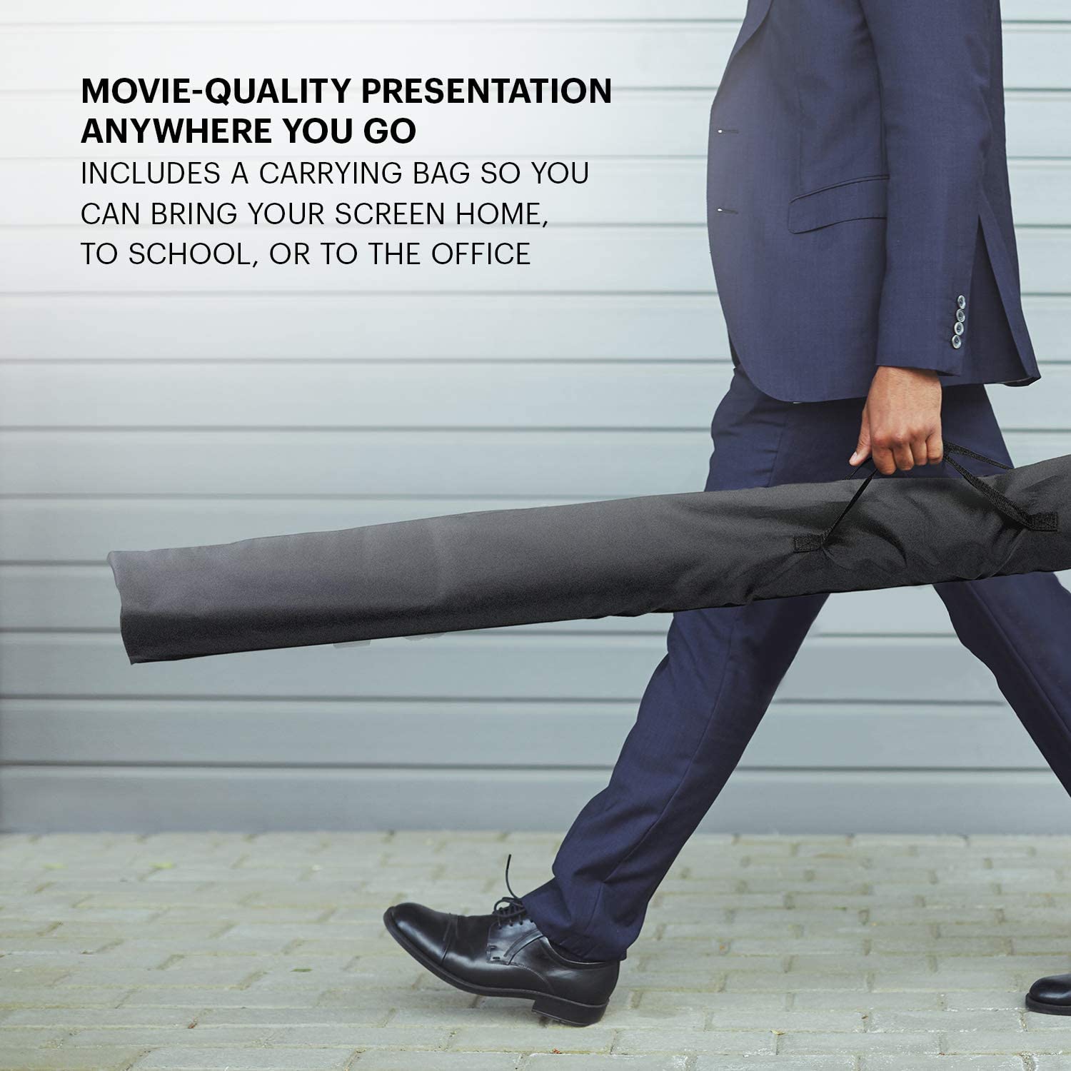 Kodak 100" Portable Projector Screen with Tripod Stand & Lightweight Carry Bag