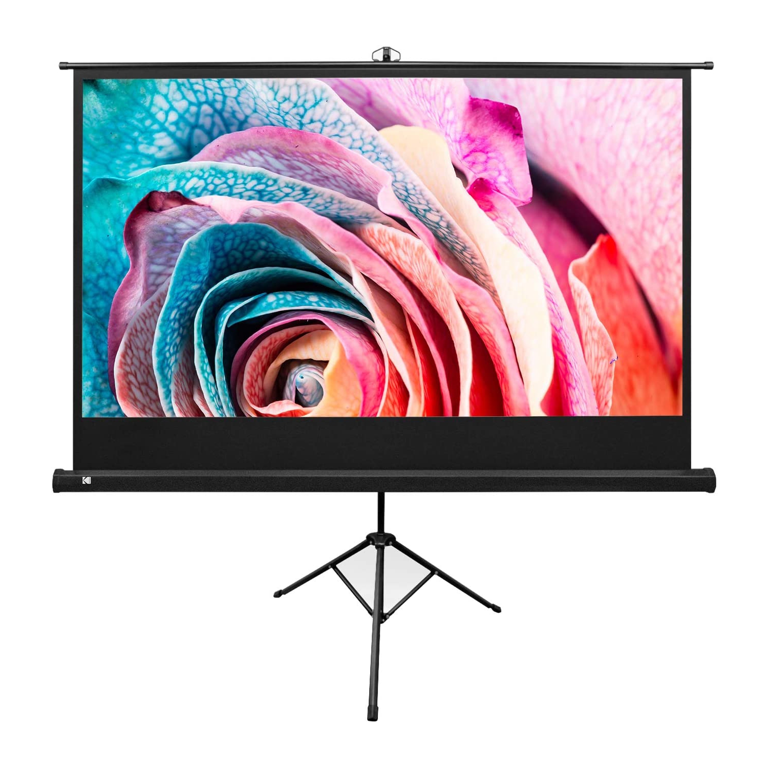 Kodak 100" Portable Projector Screen with Tripod Stand & Lightweight Carry Bag