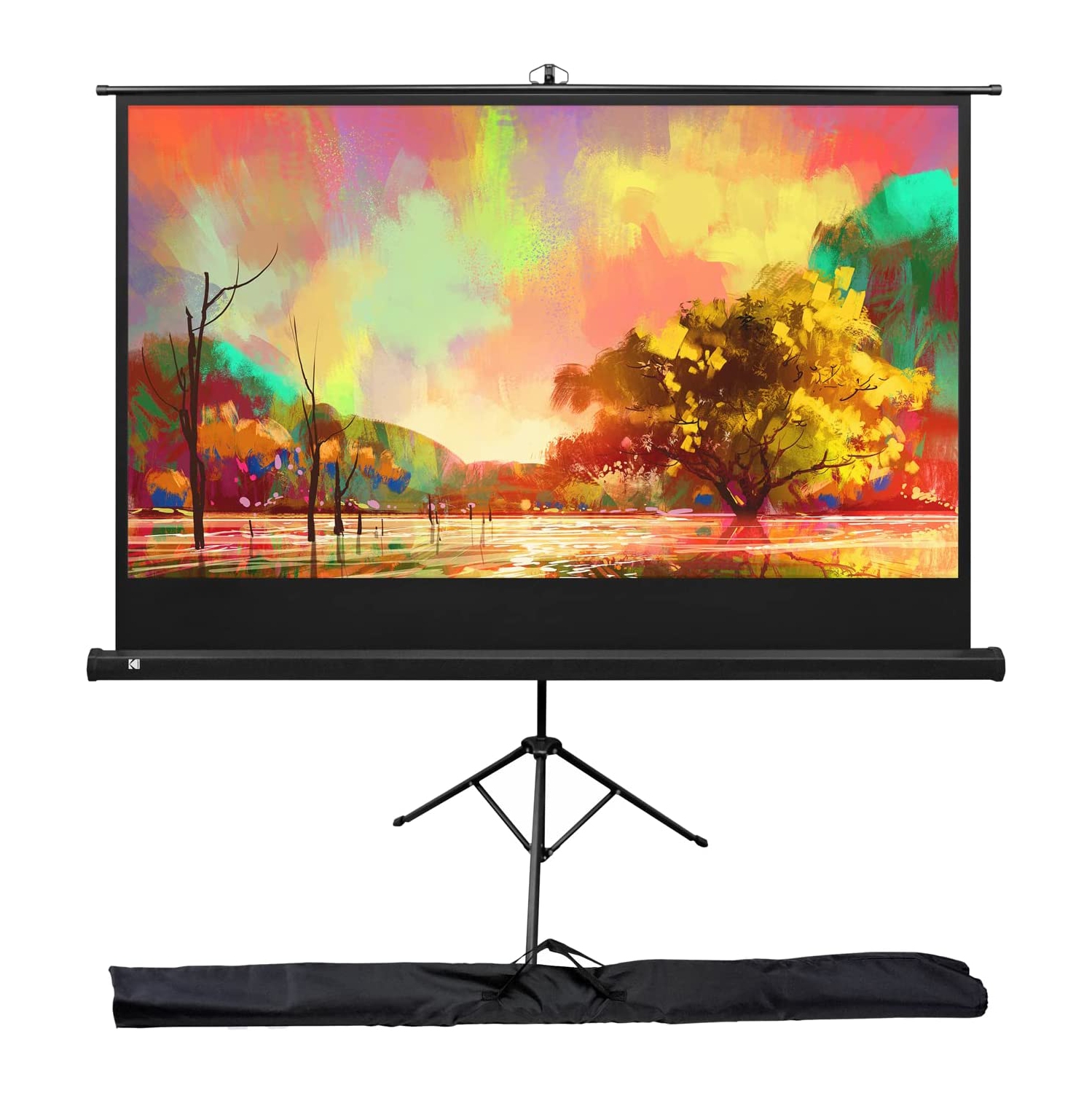 Kodak 60" Portable Projector Screen with Tripod Stand & Lightweight Carry Bag