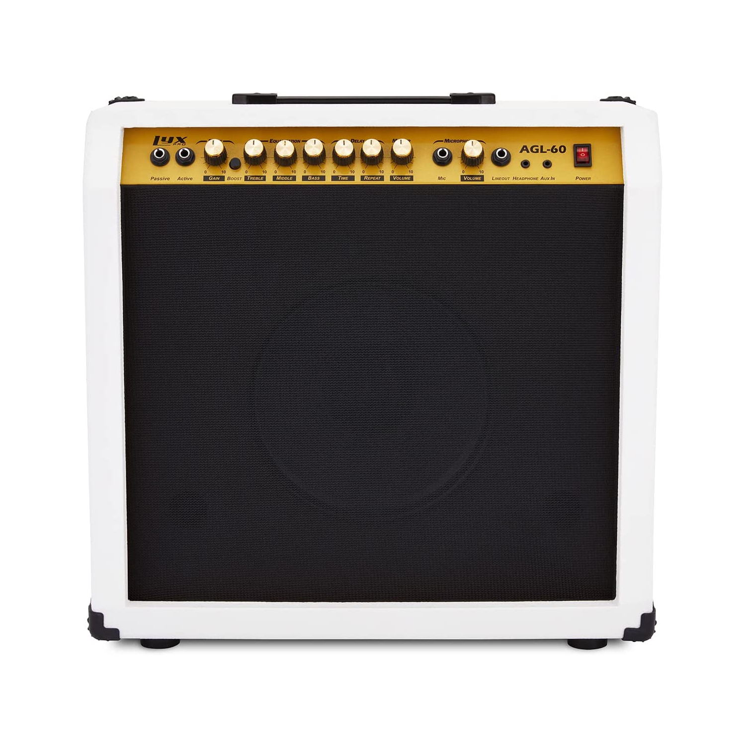 Amplificateur de guitare électrique de 60 W avec haut-parleur intégré de LyxPro - Blanc