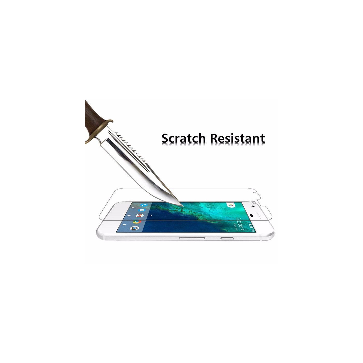 [PAQUET de 2] Protecteur d’écran en verre trempé pour Pixel XL de Google - compatible avec les étuis