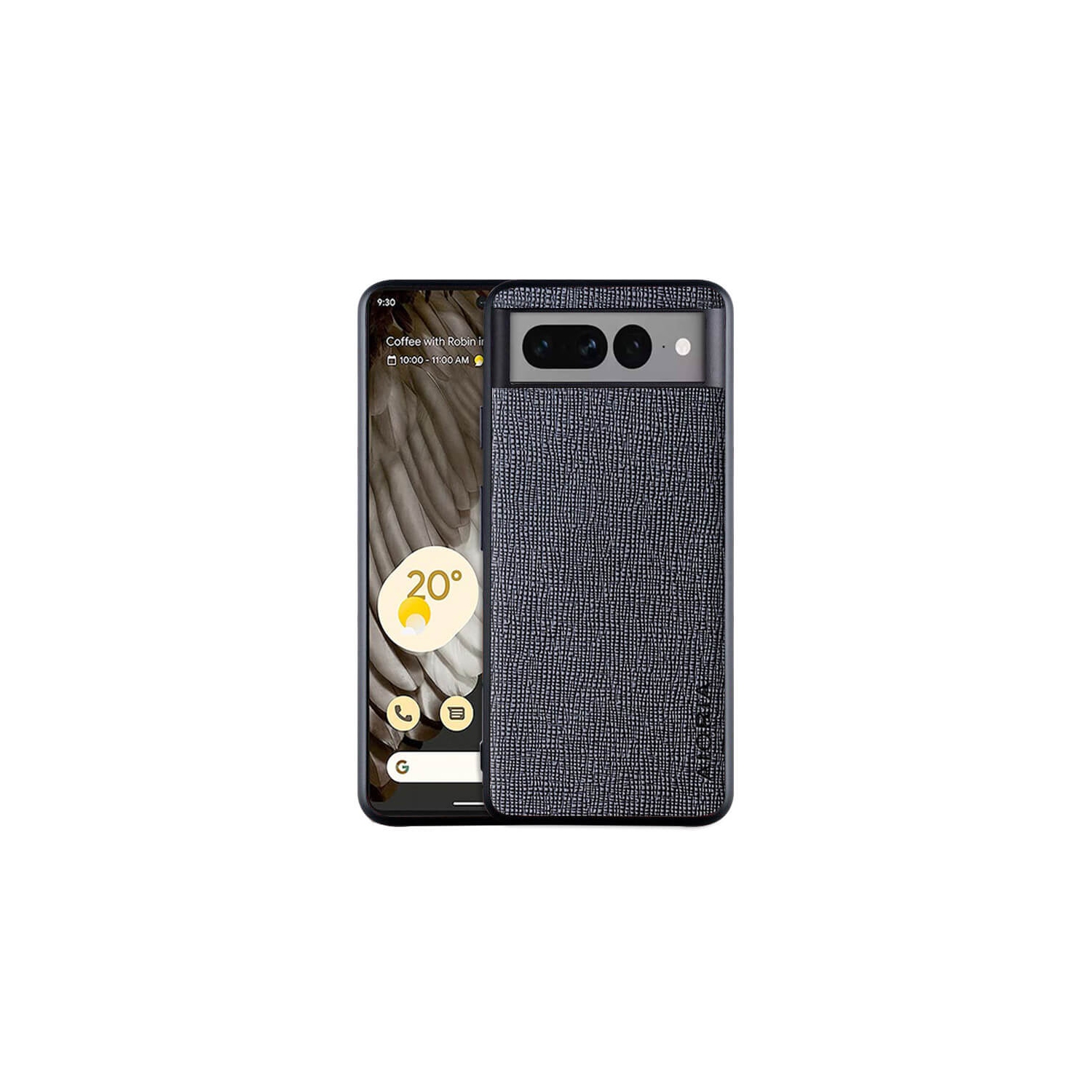 Google Pixel 7 Pro AIORIA Case Textile Fabric Shockproof Cases Check Fitted Soft Shell Case for Google Pixel 7 Pro Soft TPU Heavy Duty Slim Back Cover
