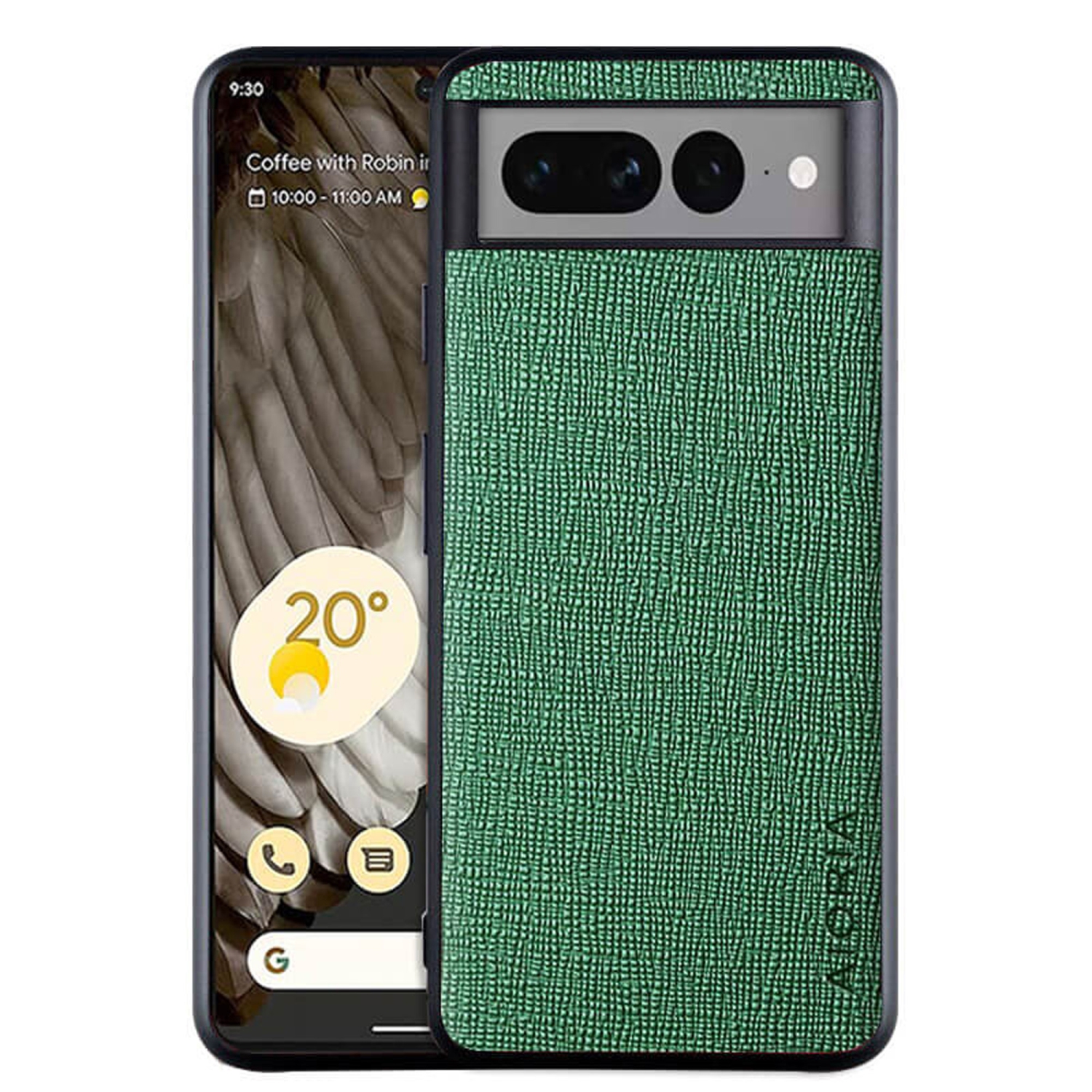 Étui antichoc en tissu Textile Case Check Pro pour Pixel 7 de Google, étui souple ajusté en TPUR souple pour Pixel 7 Pro, mince et robuste