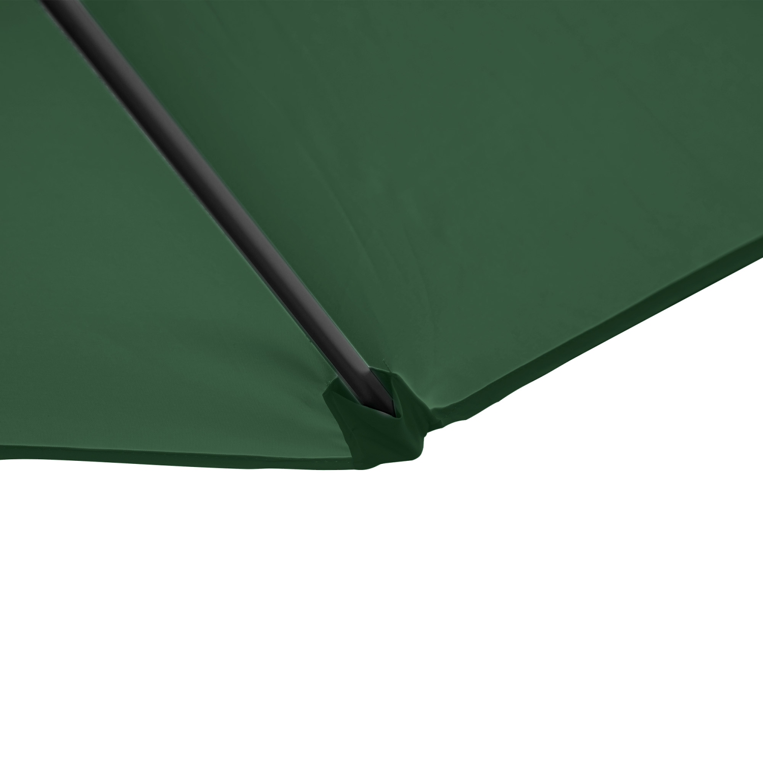 Parasol excentré de 8,5FT pi Outsunny avec rotation de 360°, abri pare-soleil suspendu parasol Roma parasol en porte-à-faux avec base croisée, vert