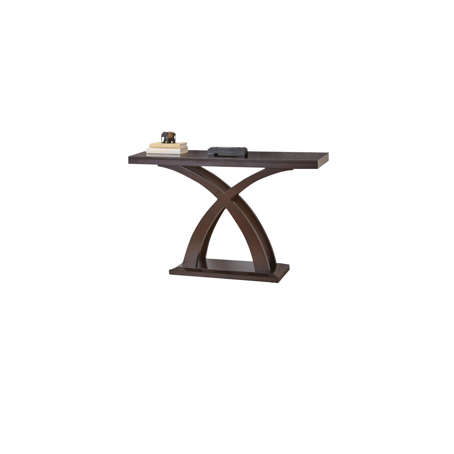 Jocelyn Console Table in Espresso Cherry Wood and Mango Veneers