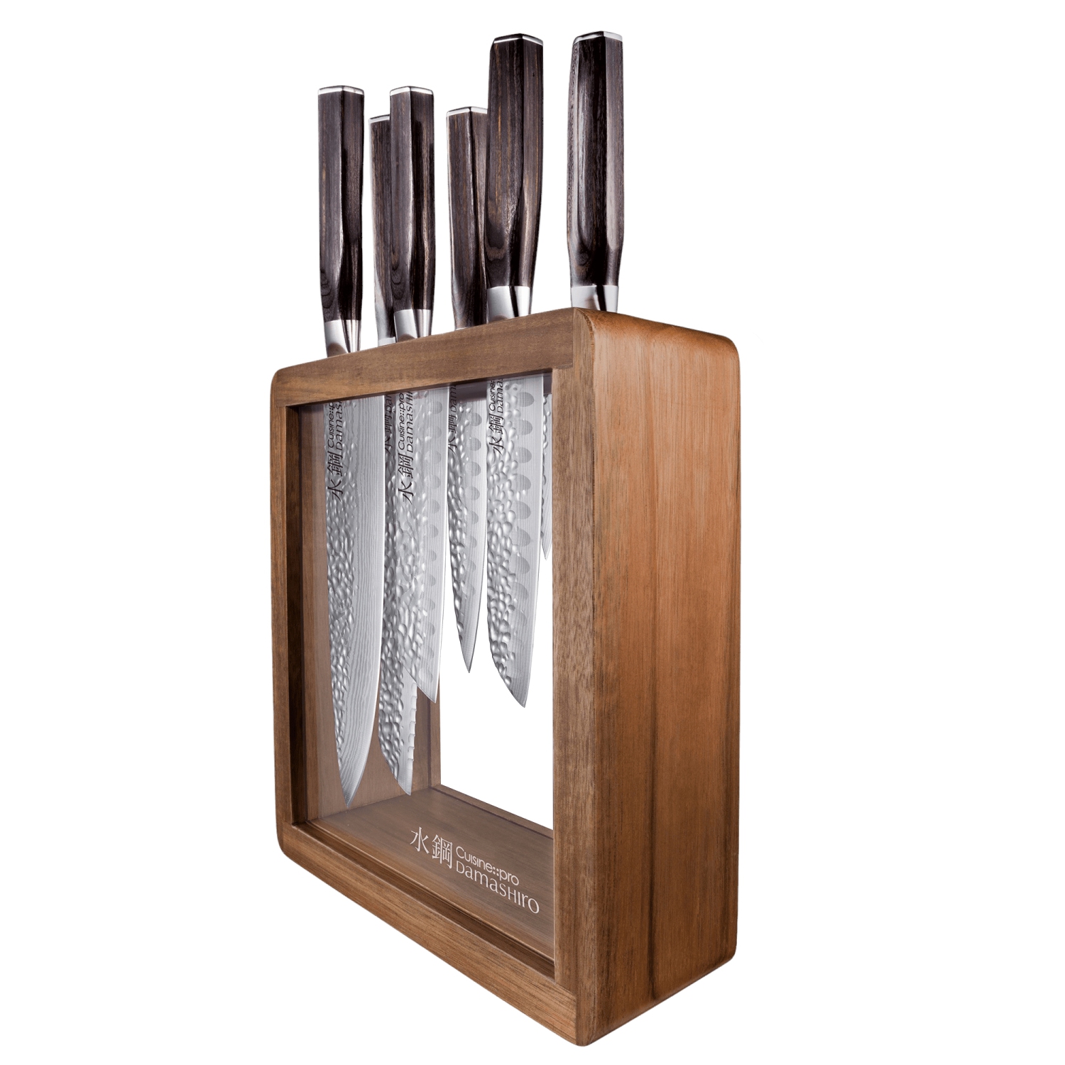 Damashiro® EMPEROR Mokuzai 7 Piece Knife Block