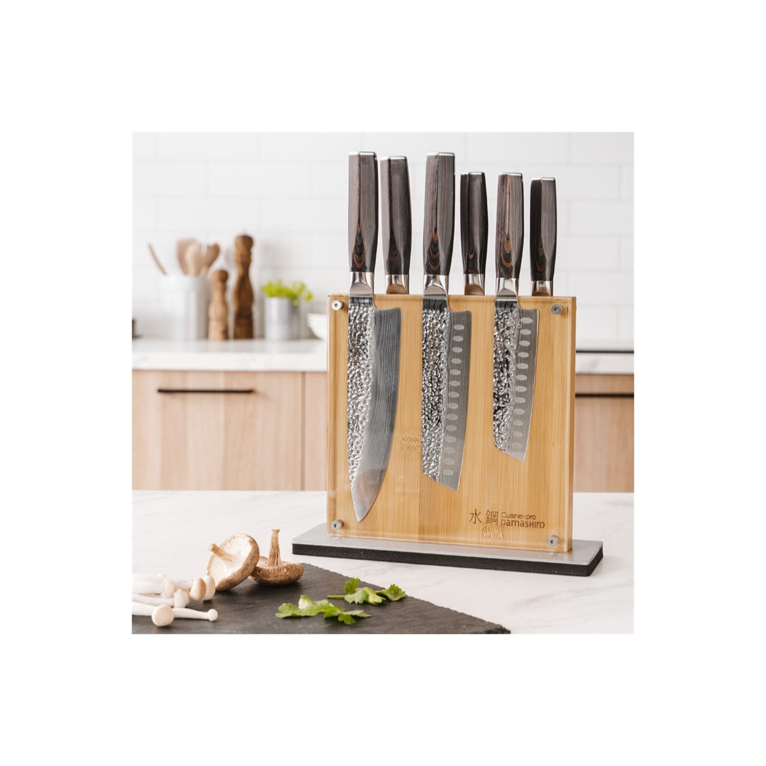 Damashiro® EMPEROR Shi Knife Block 7 Piece