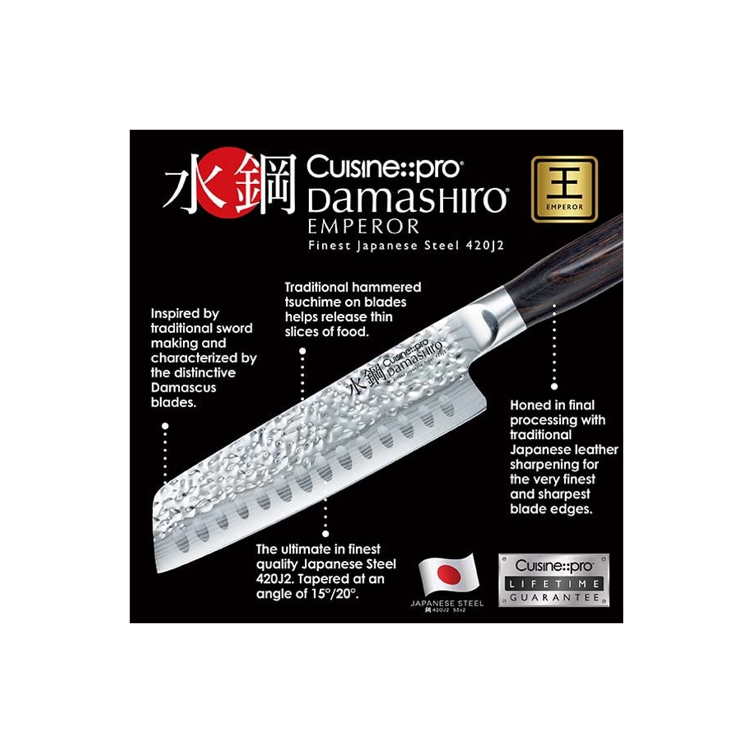 Damashiro® EMPEROR Hisa 9 Piece Knife Block