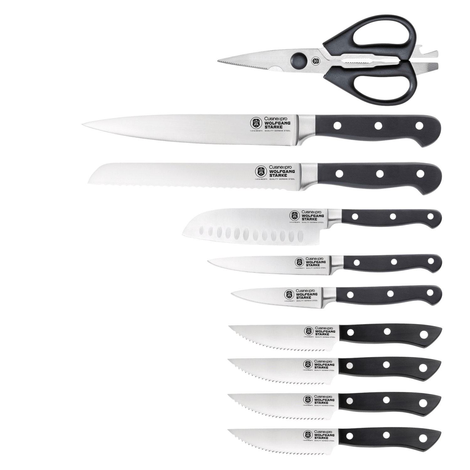 WOLFGANG STARKE™ Kutchin 11 Piece Knife Block