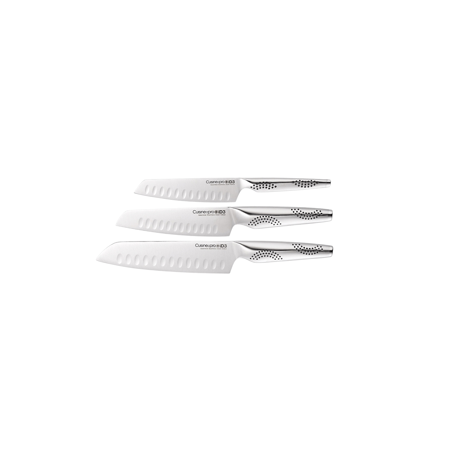 iD3® 3 Piece Santoku Knife Set