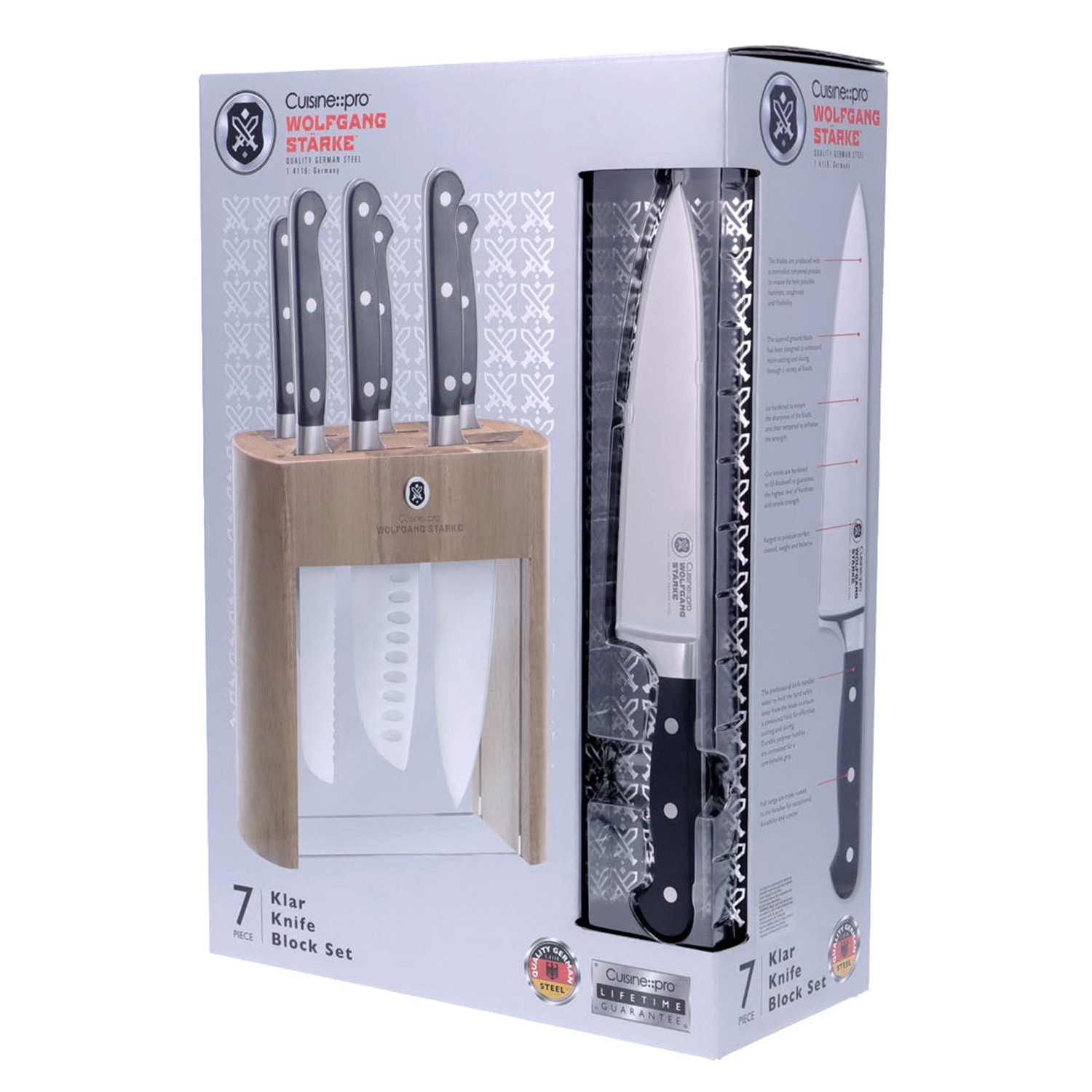 WOLFGANG STARKE™ Klar 7 Piece Knife Block