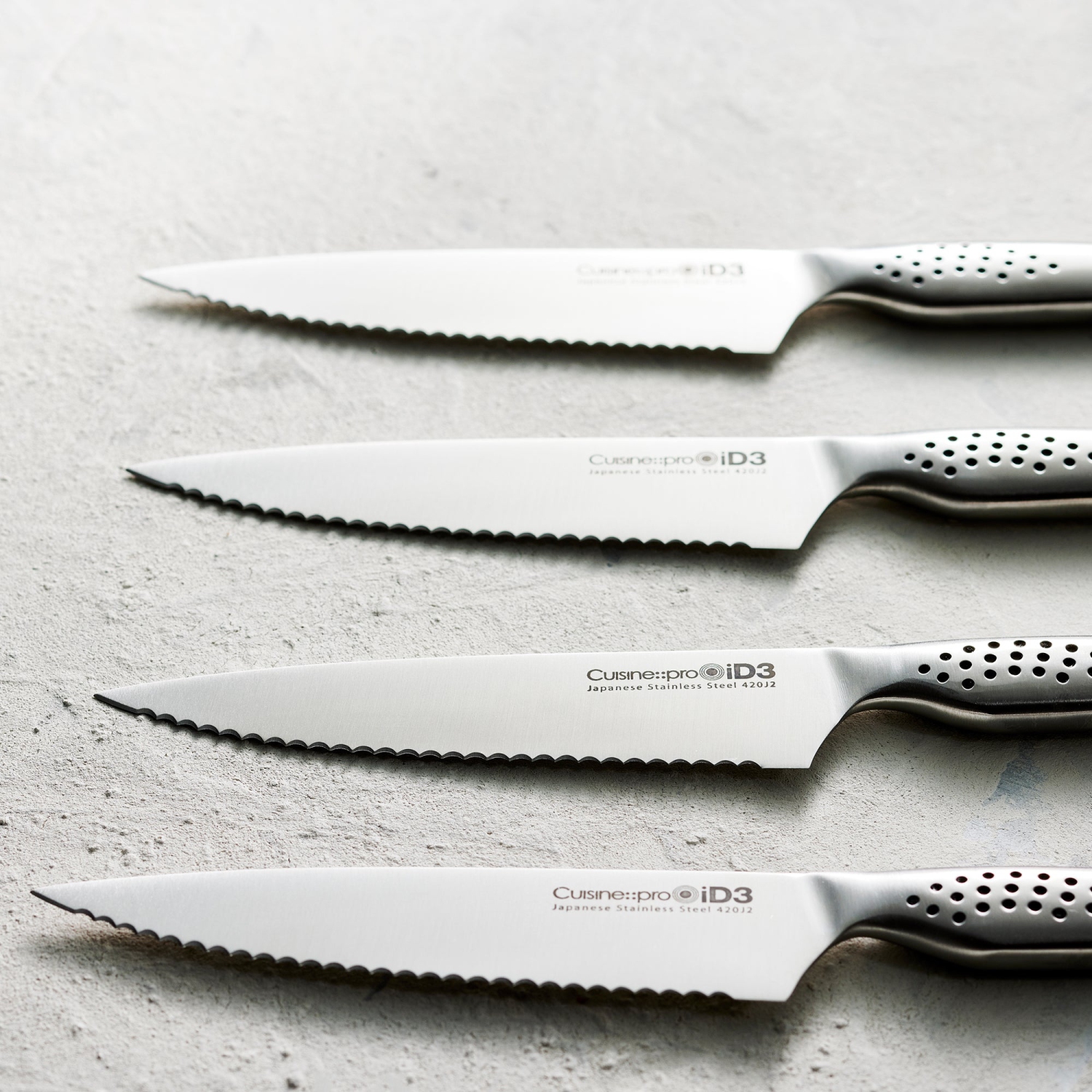 iD3® 4 Piece Steak Knife Set 11.5cm 4.5in