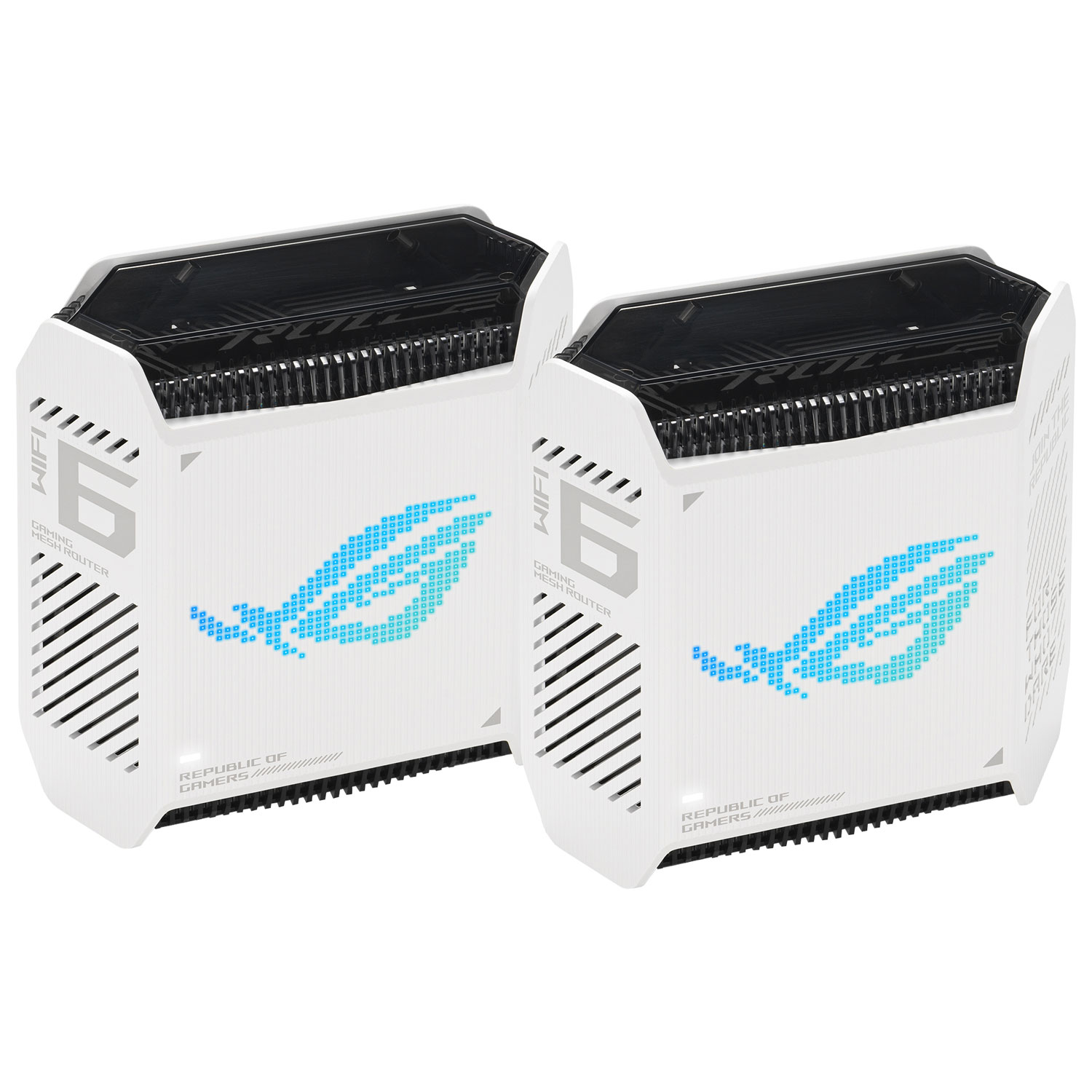 ASUS ROG Rapture GT6 Whole Home Mesh Wi-Fi 6 System (GT6 (W-2-PK)) - 2 Pack - White