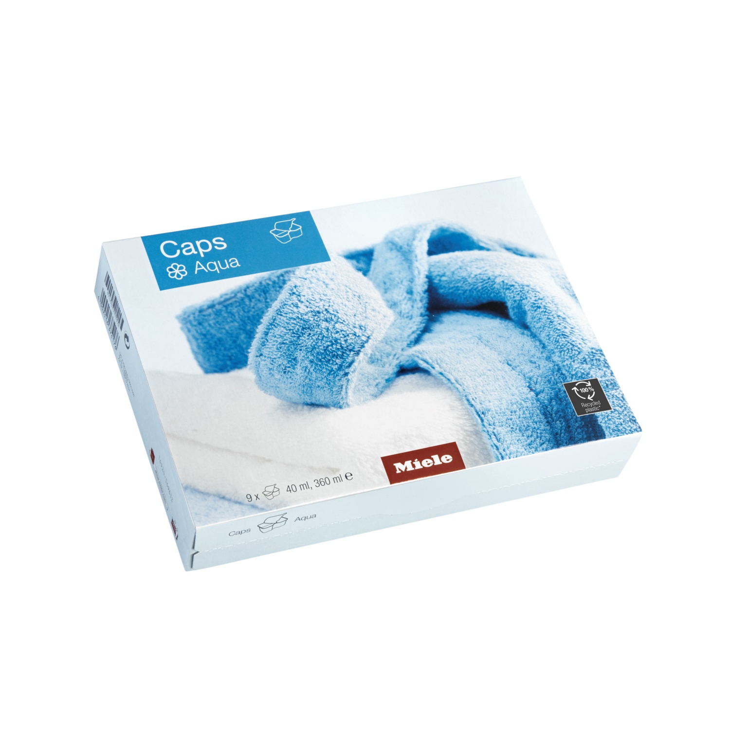 Miele Laundry Detergent Capsules (Aqua, 9-pack) fabric softener for freshly scented laundry