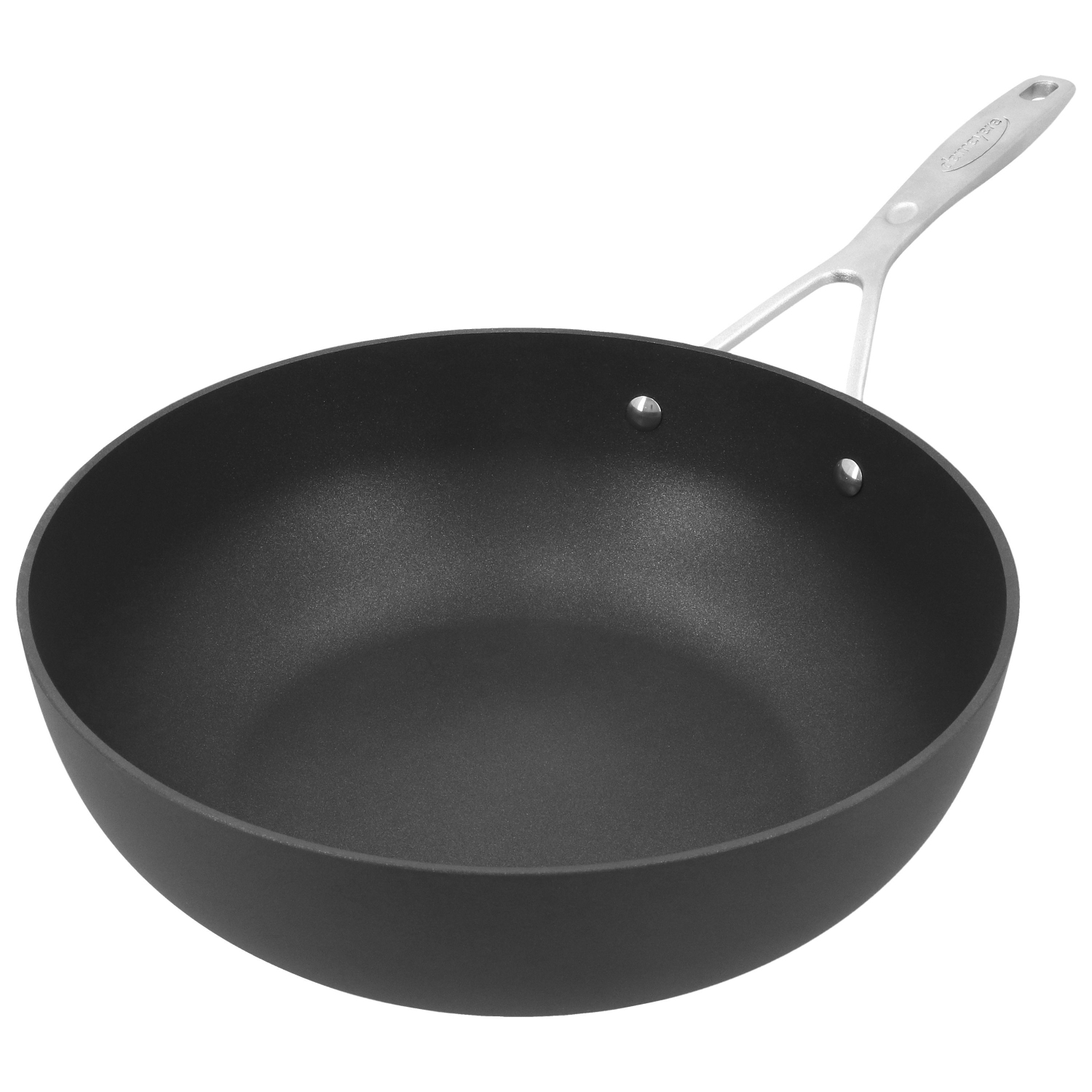 DEMEYERE Alu Industry 3 28 cm / 11 inch Aluminum Wok Flat Bottom