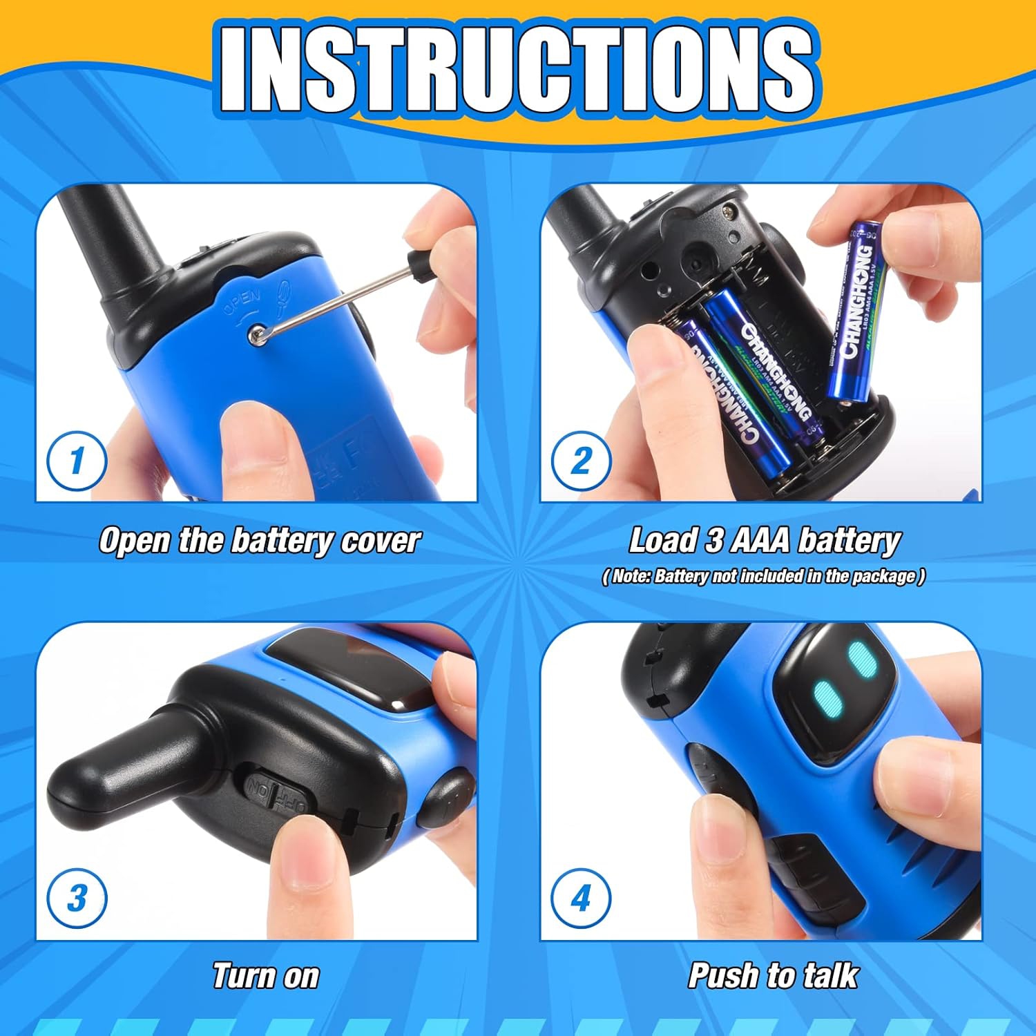 Kids Walkie Talkies – Outdoor Adventure Toy for Boys 3-6, Ideal for Hiking, Camping & Holiday Gifts