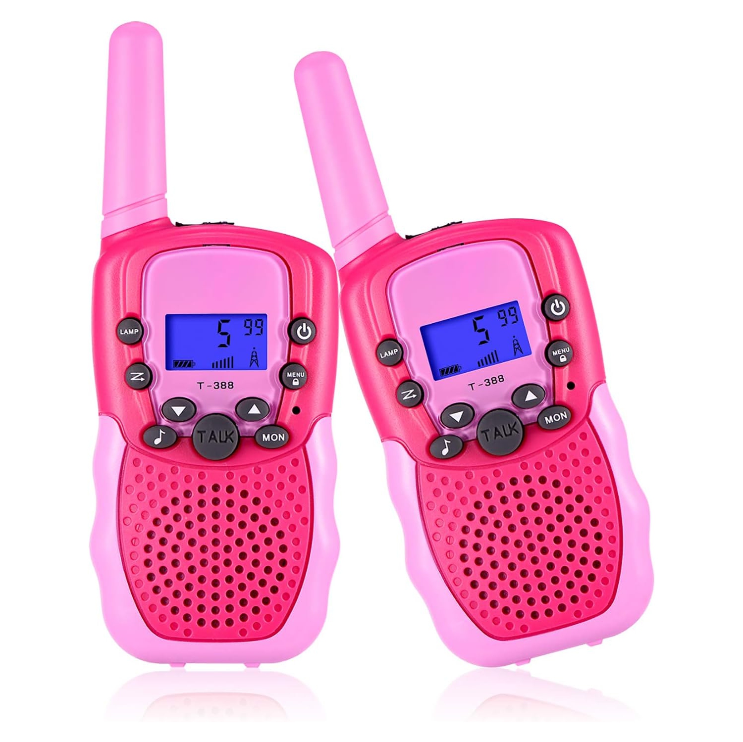22-Channel 2-Way Walkie Talkies for Kids – Backlit LCD Flashlight, 3-Mile Range, Outdoor Adventure Radios for Girls & Boys