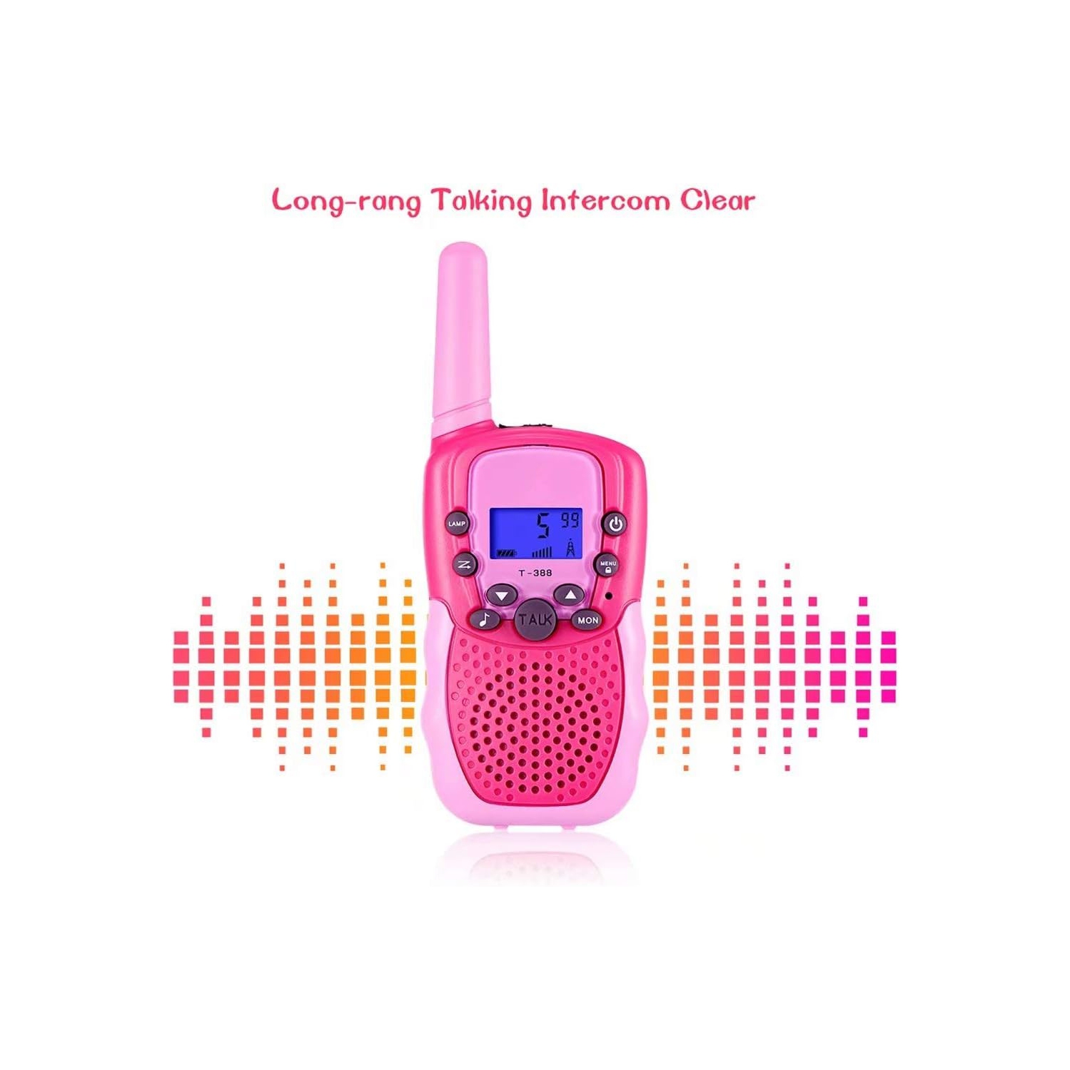 22-Channel 2-Way Walkie Talkies for Kids – Backlit LCD Flashlight, 3-Mile Range, Outdoor Adventure Radios for Girls & Boys