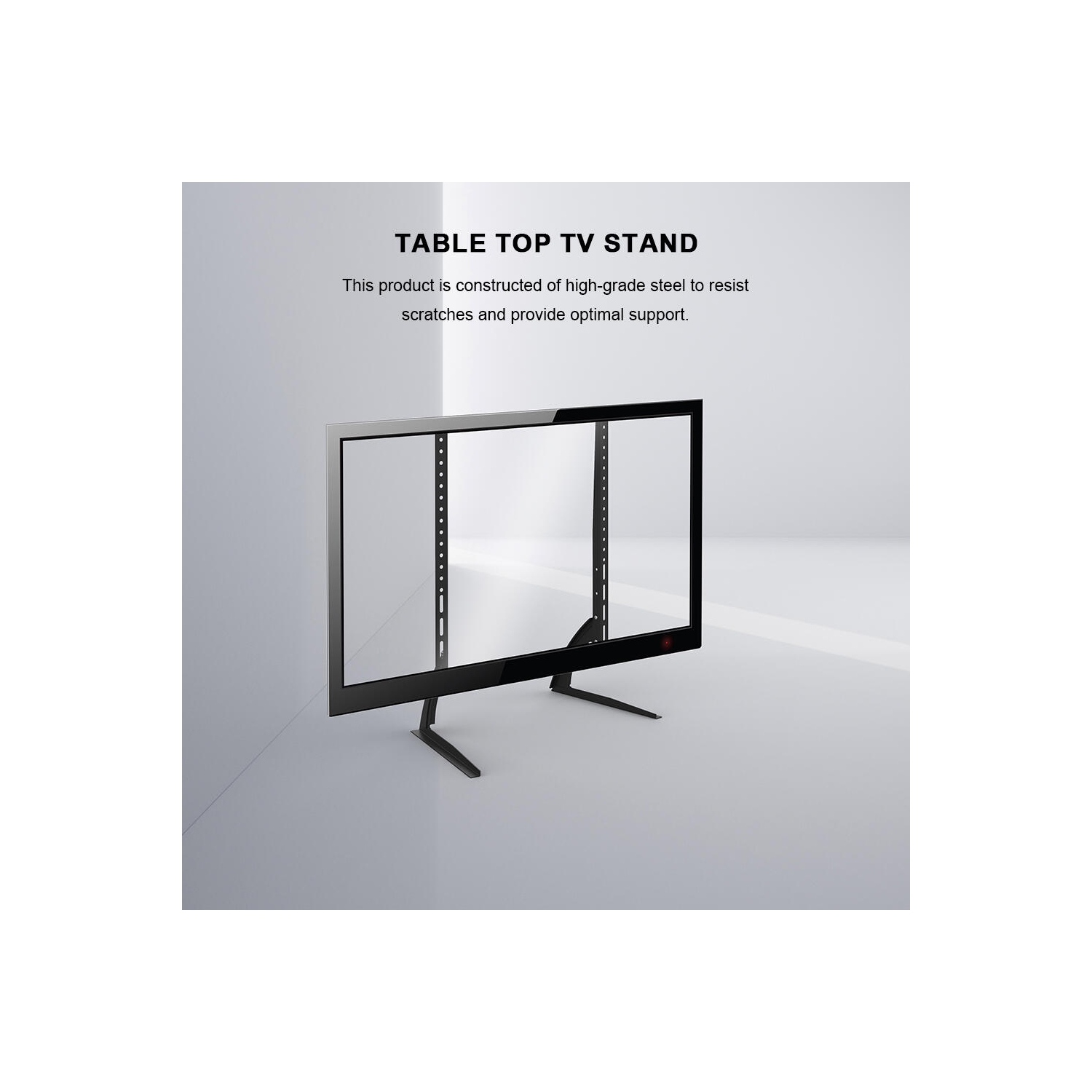 37"-65" TV Mounts Table Top TV Stand, Universal Tabletop TV Mount Bracket Base LED LCD Plasma Legs jusqu'à 77 Lbs