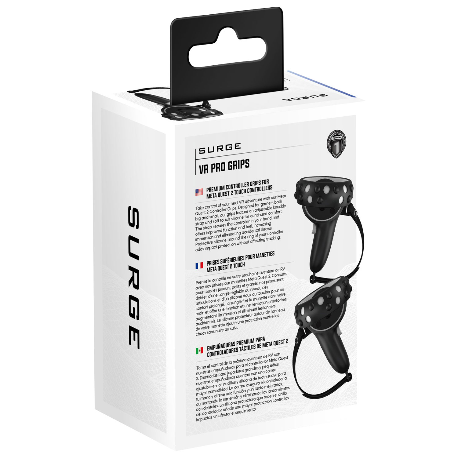 Surge Grips for Meta Quest 2 Controllers - Black