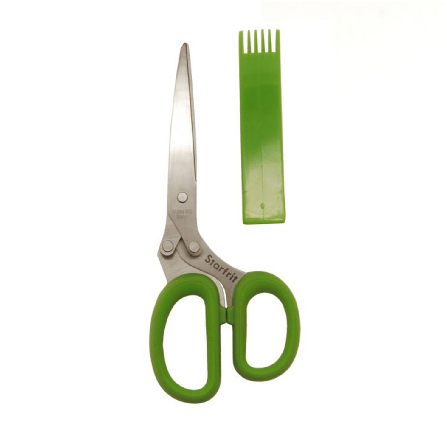 Starfrit - Stainless Steel 5-Blade Herb Scissors, Green