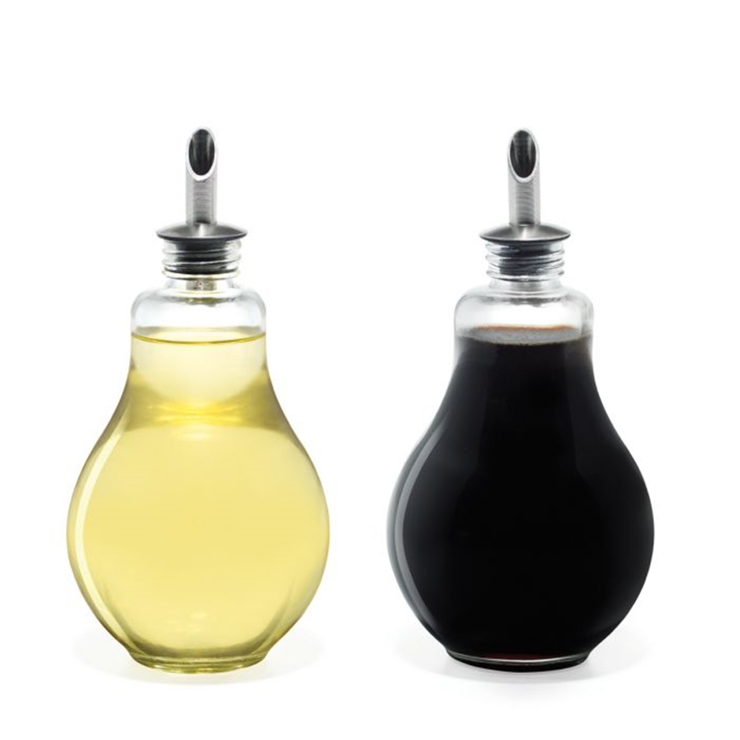 Gourmet - Set of 2 Bottles for Oil and Vinegar, 280ml Capacity, Made of Glass