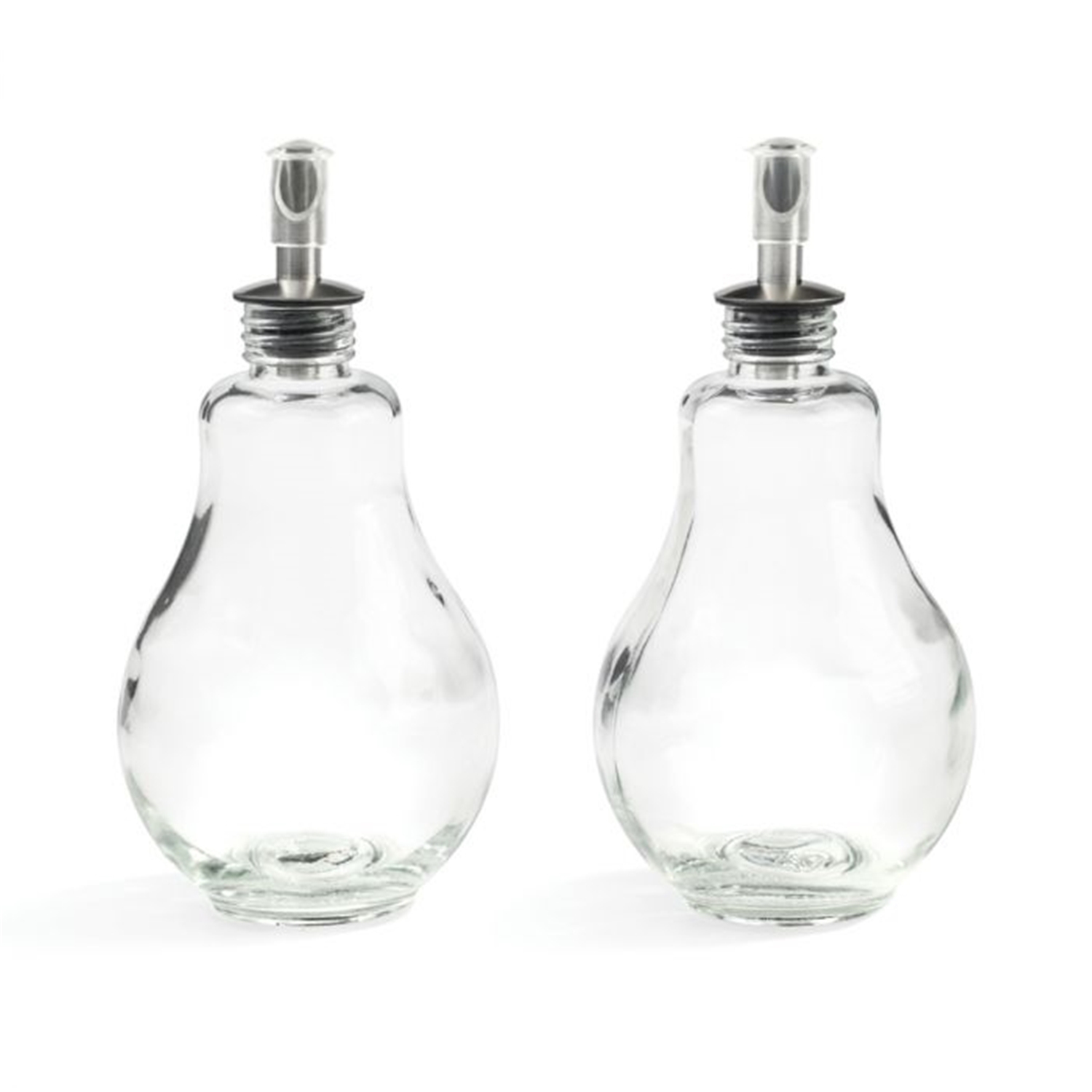 Gourmet - Set of 2 Bottles for Oil and Vinegar, 280ml Capacity, Made of Glass