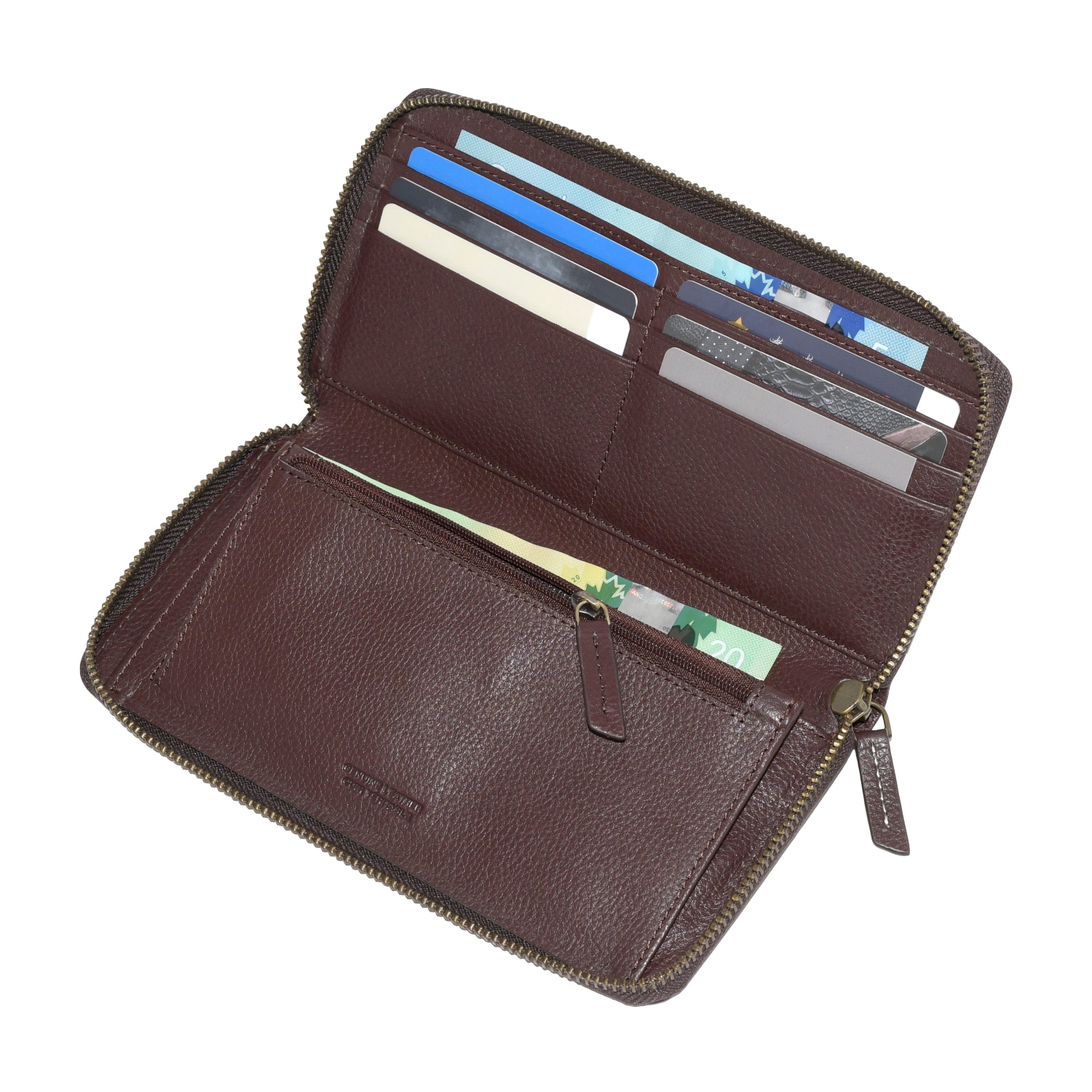 ROOTS Ladies' Slim Zipper Round Wallet