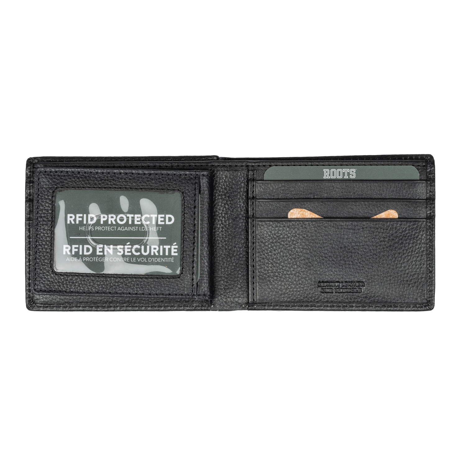 ROOTS Men's Slimfold Wallet with Removable ID