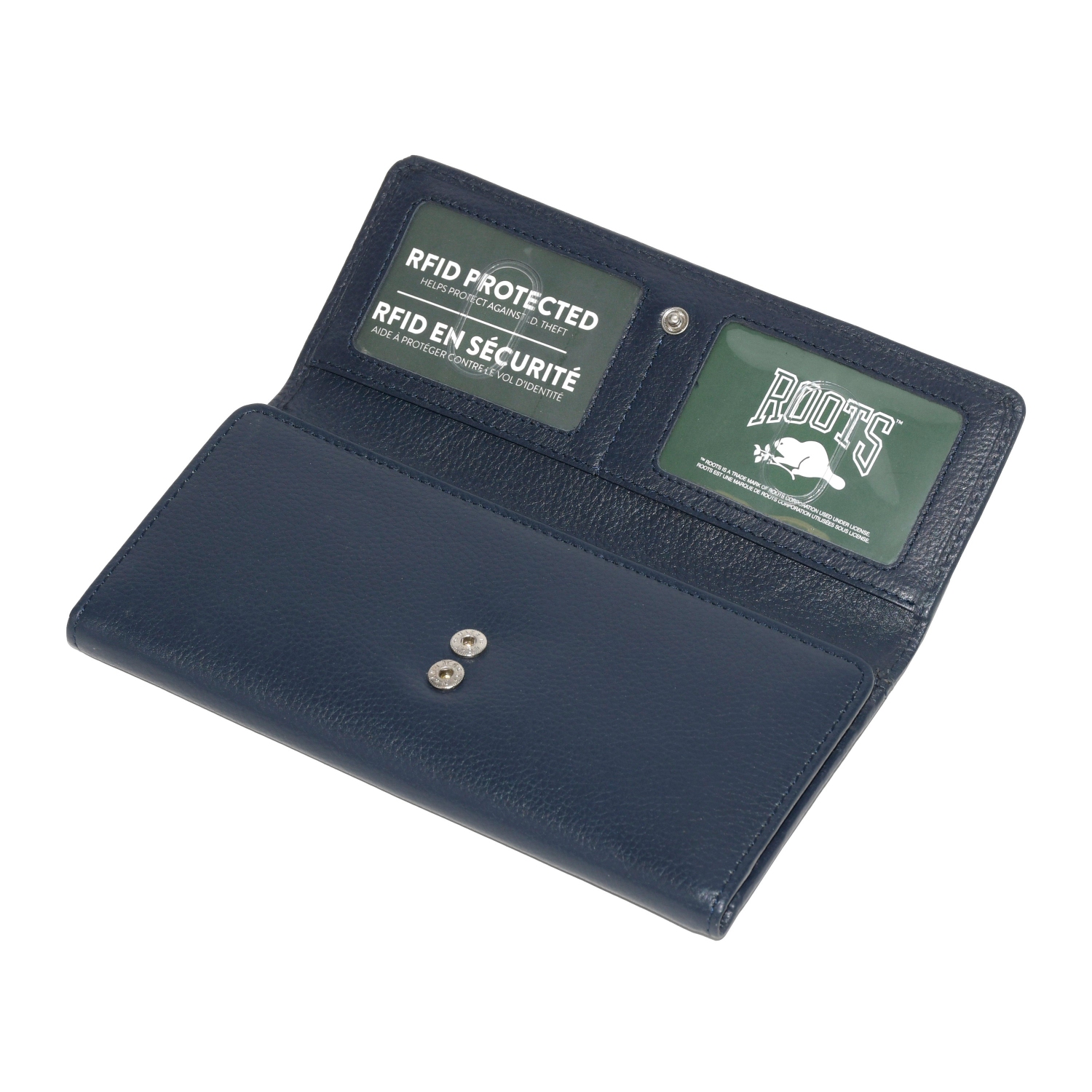 ROOTS Ladies' Slim Leather Clutch Wallet