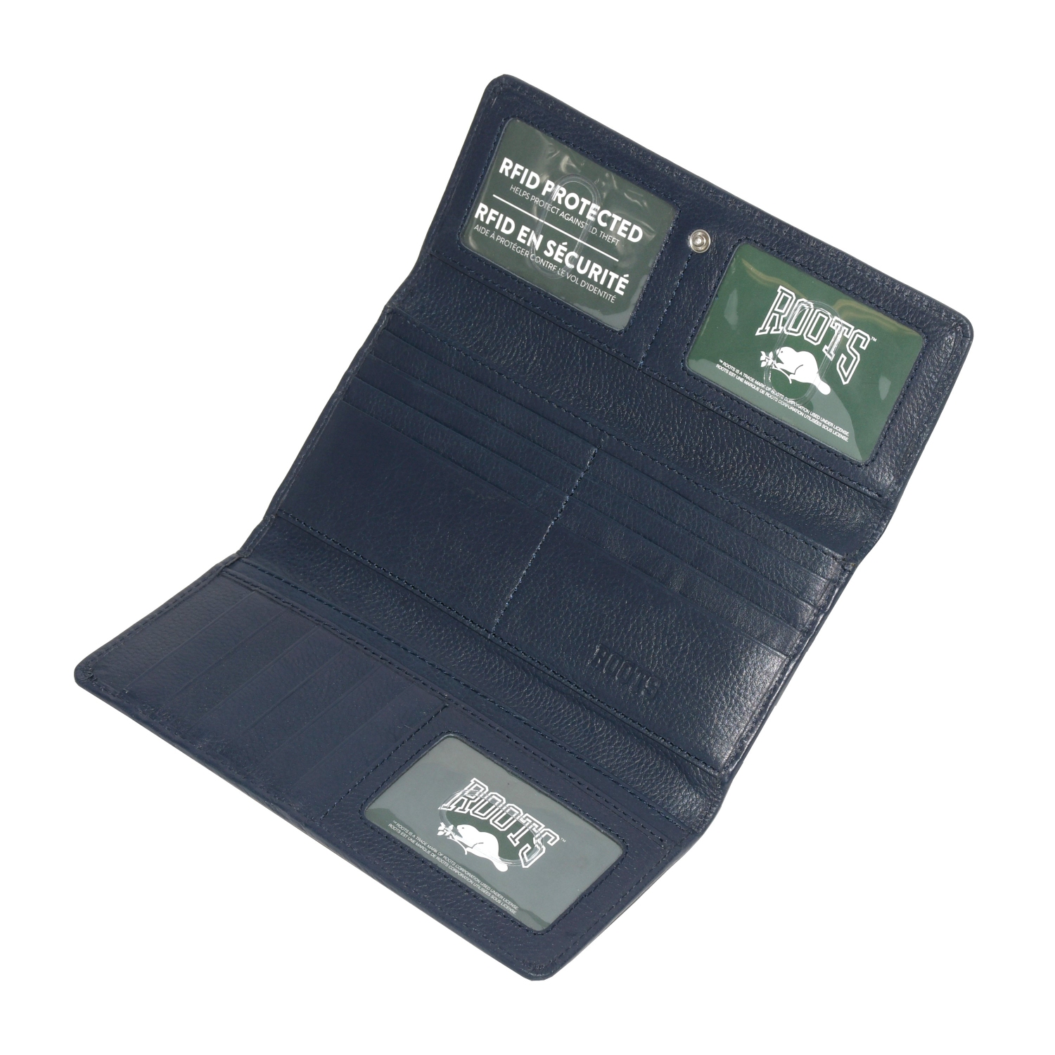 ROOTS Ladies' Slim Leather Clutch Wallet