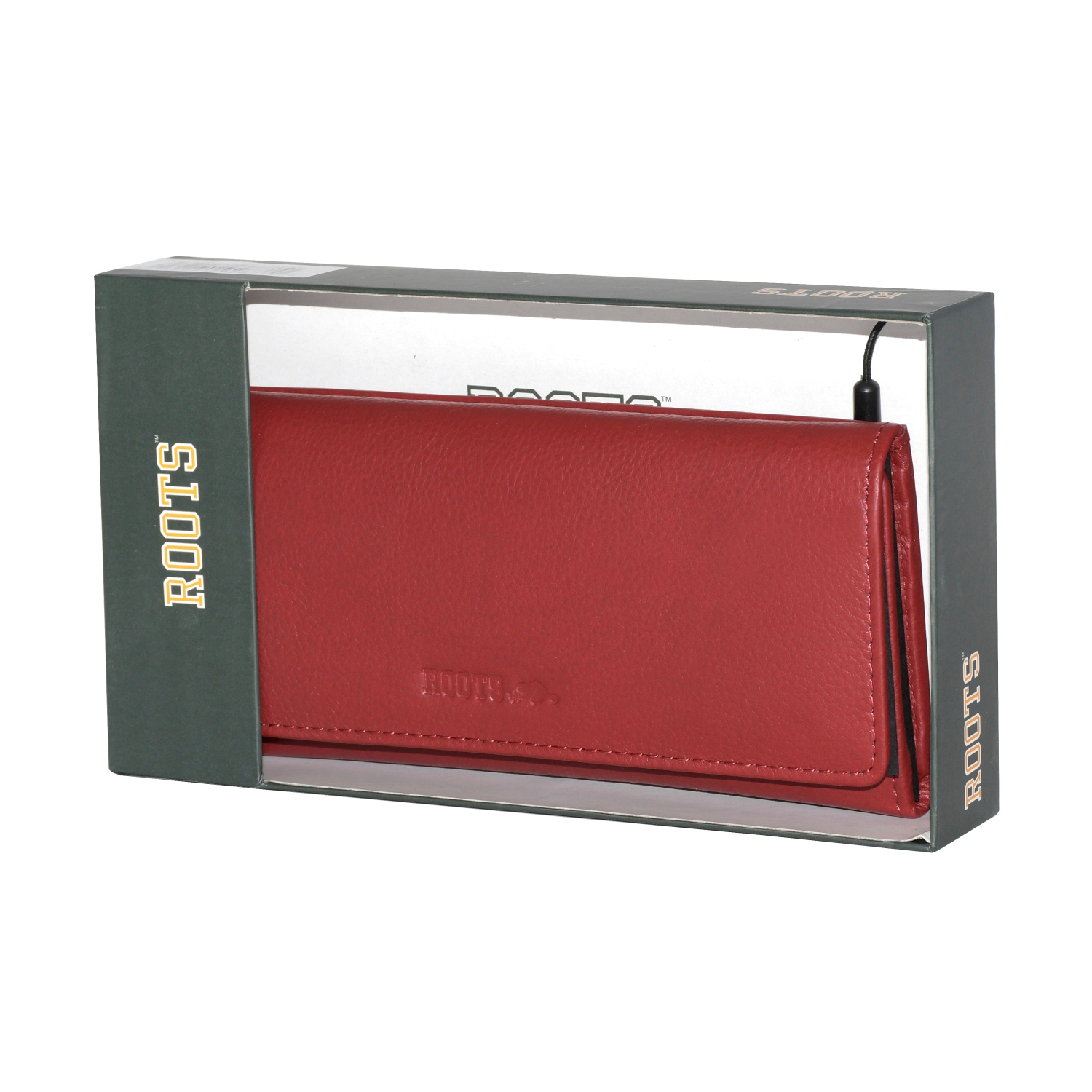 ROOTS Ladies' Slim Leather Clutch Wallet