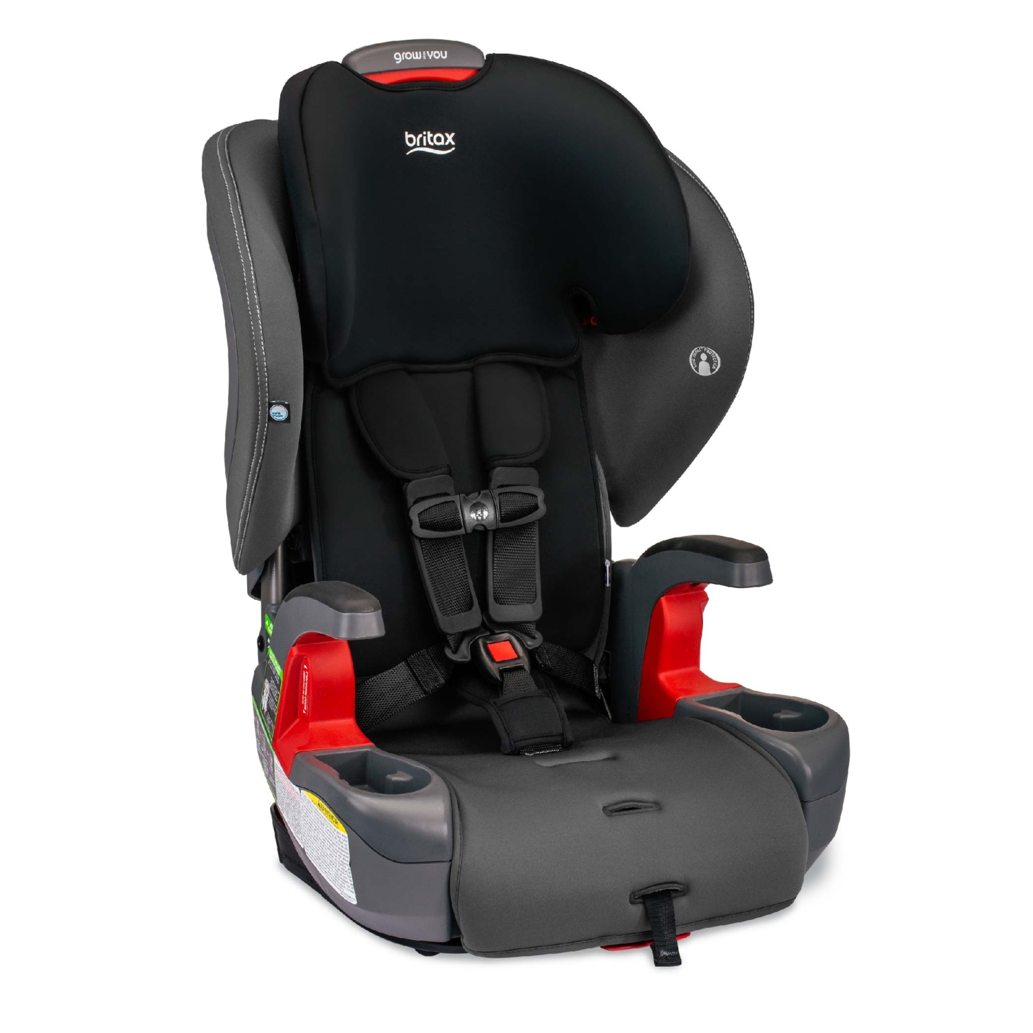 Britax Grow With You Harness-2-Booster Car Seat - Mod Black