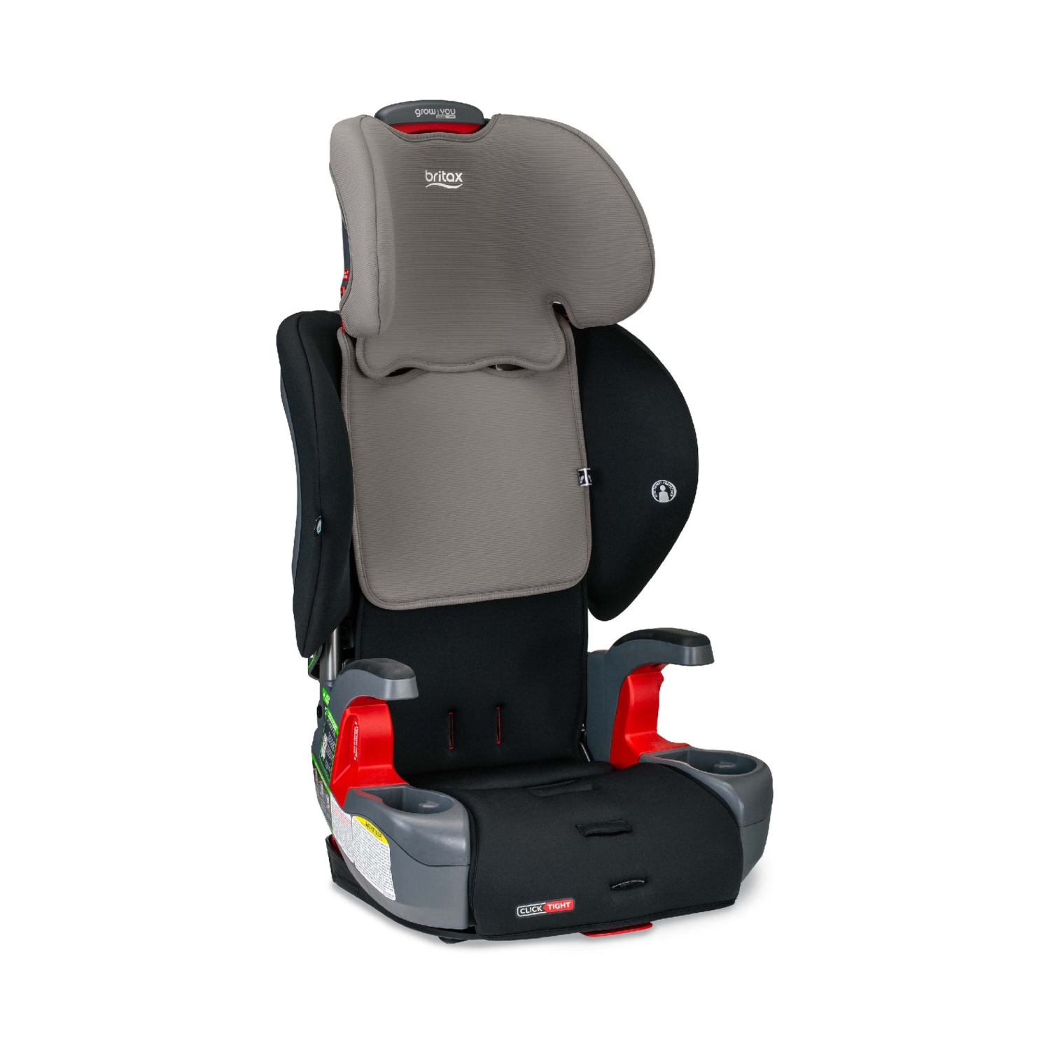Si&egrave;ge d'auto &agrave; harnais et rehausseur Grow With You ClickTight de Britax - Contour Gris