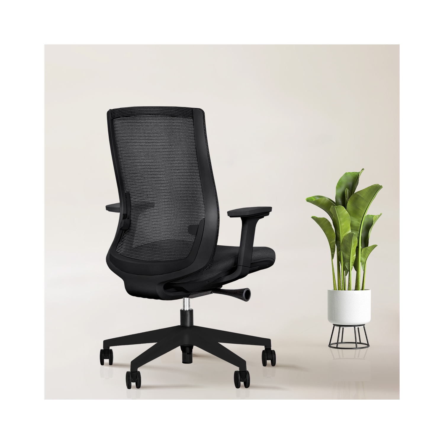 TaskChair Heavy-Duty Executive Home Office Chair Ergonomic Desk Chair with Lumbar Support 4D Armrest Adjustable Task Chair